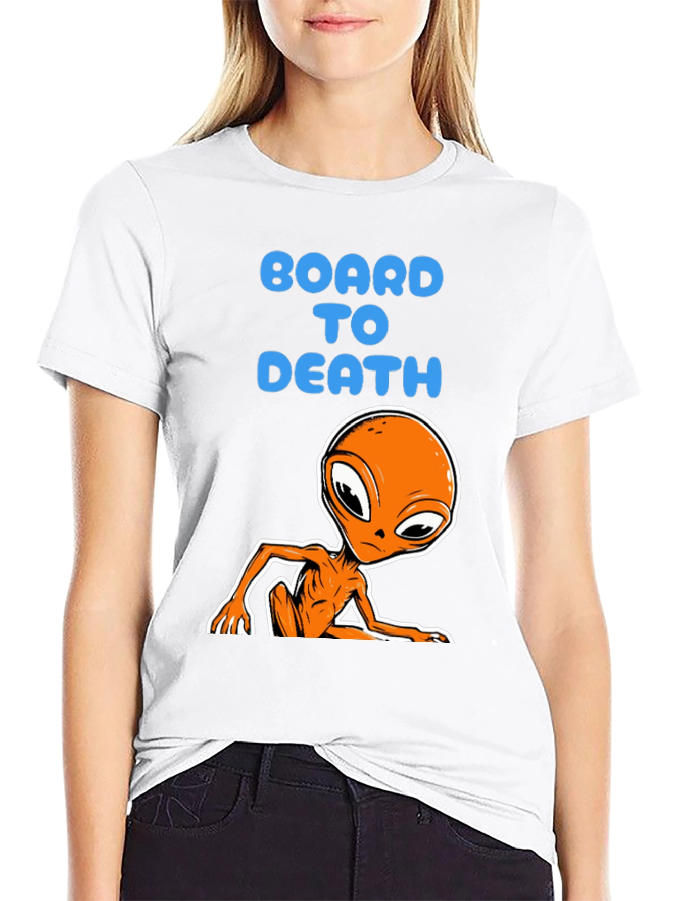 Board to Death Alien Graphic Tee