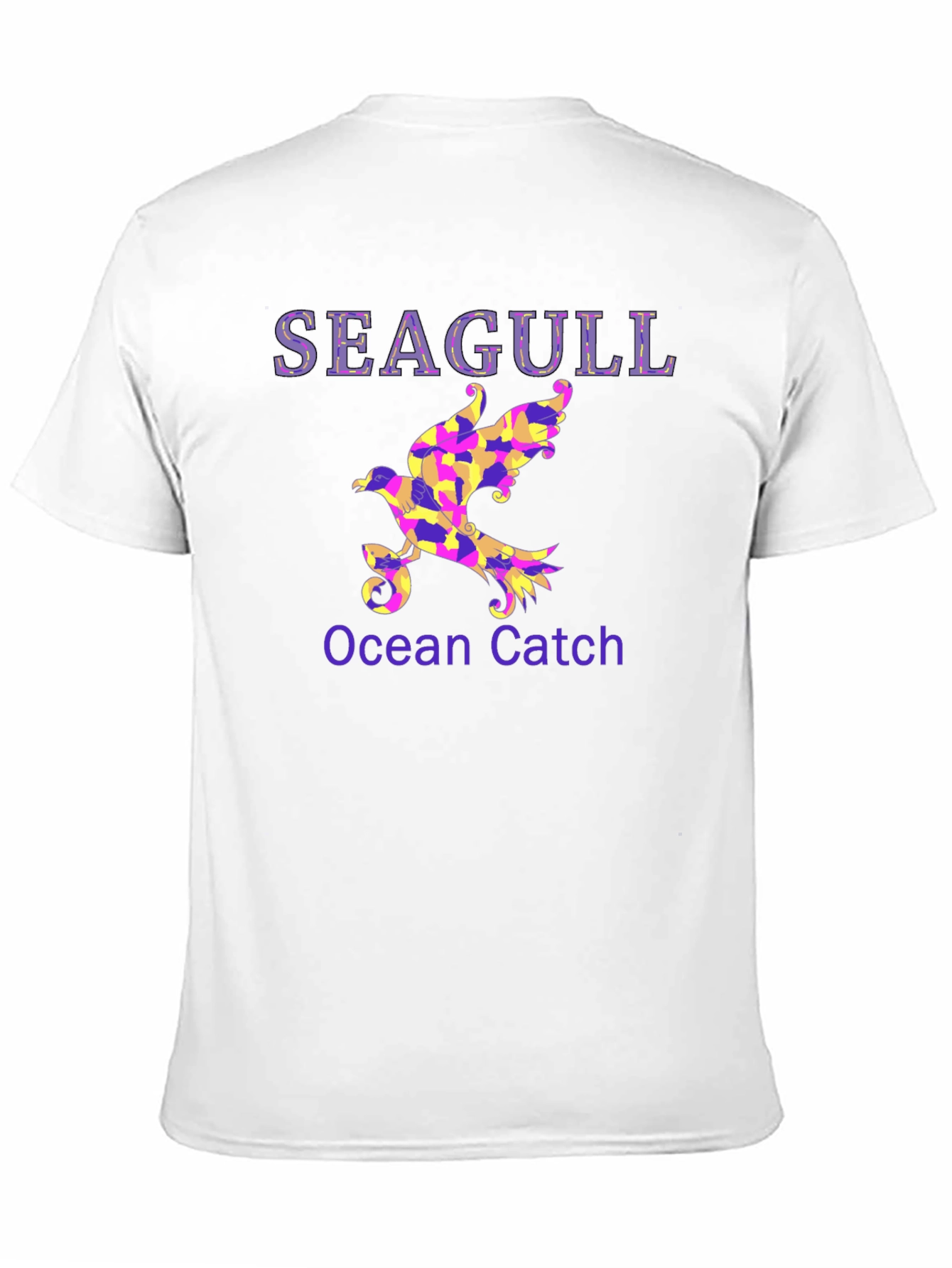 Seagull Ocean Catch Graphic T-Shirt