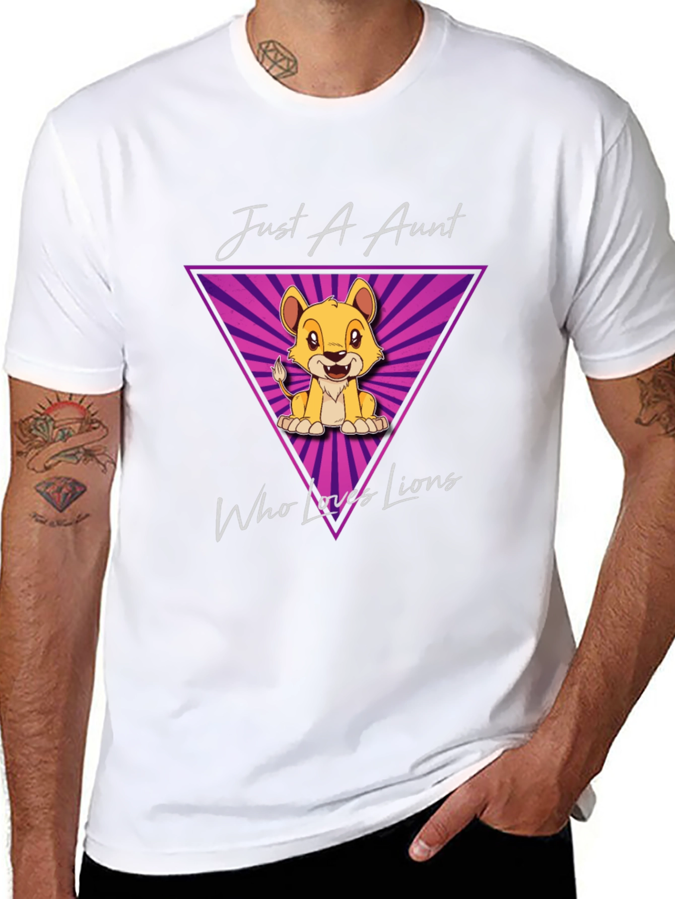 Just A Aunt Who Loves Lions T-Shirt