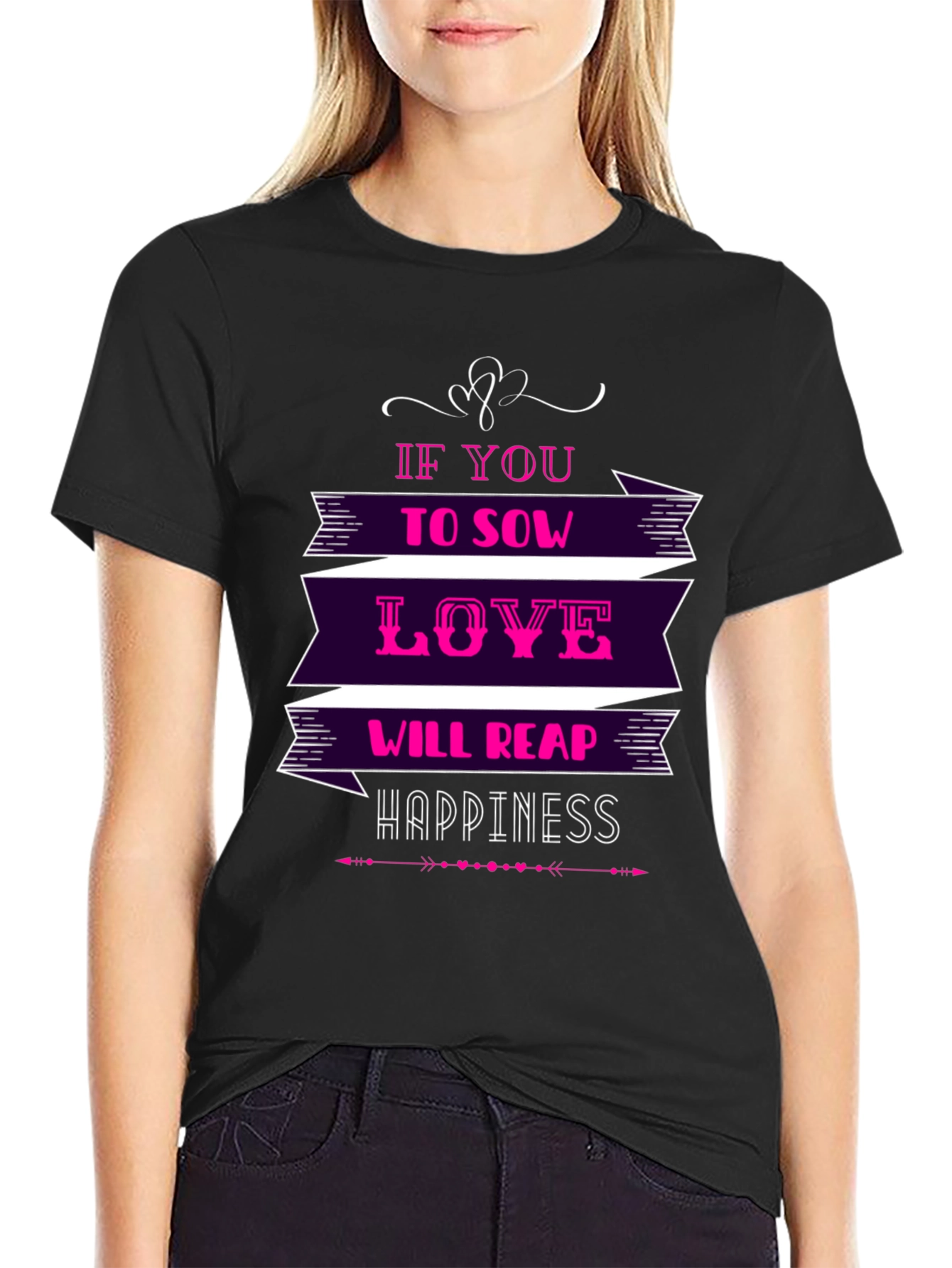 Love & Happiness Graphic T-Shirt