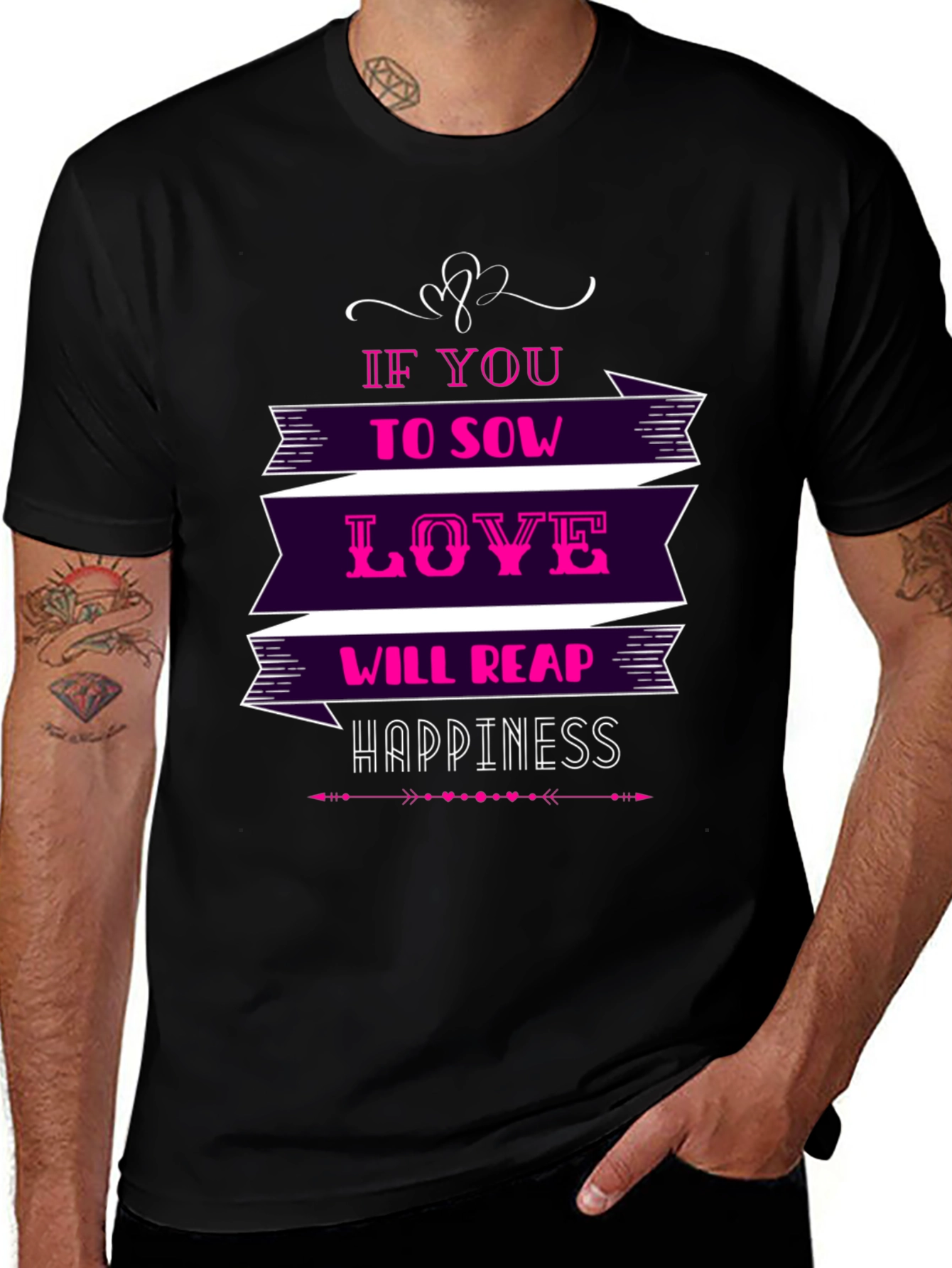 Love & Happiness Graphic T-Shirt