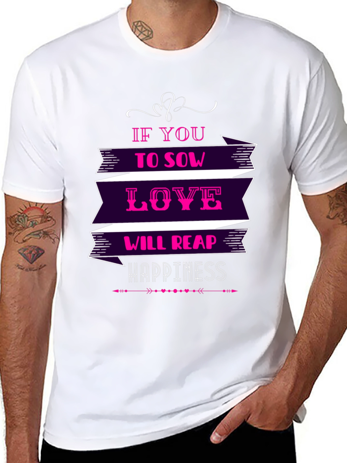 Love & Happiness Graphic T-Shirt