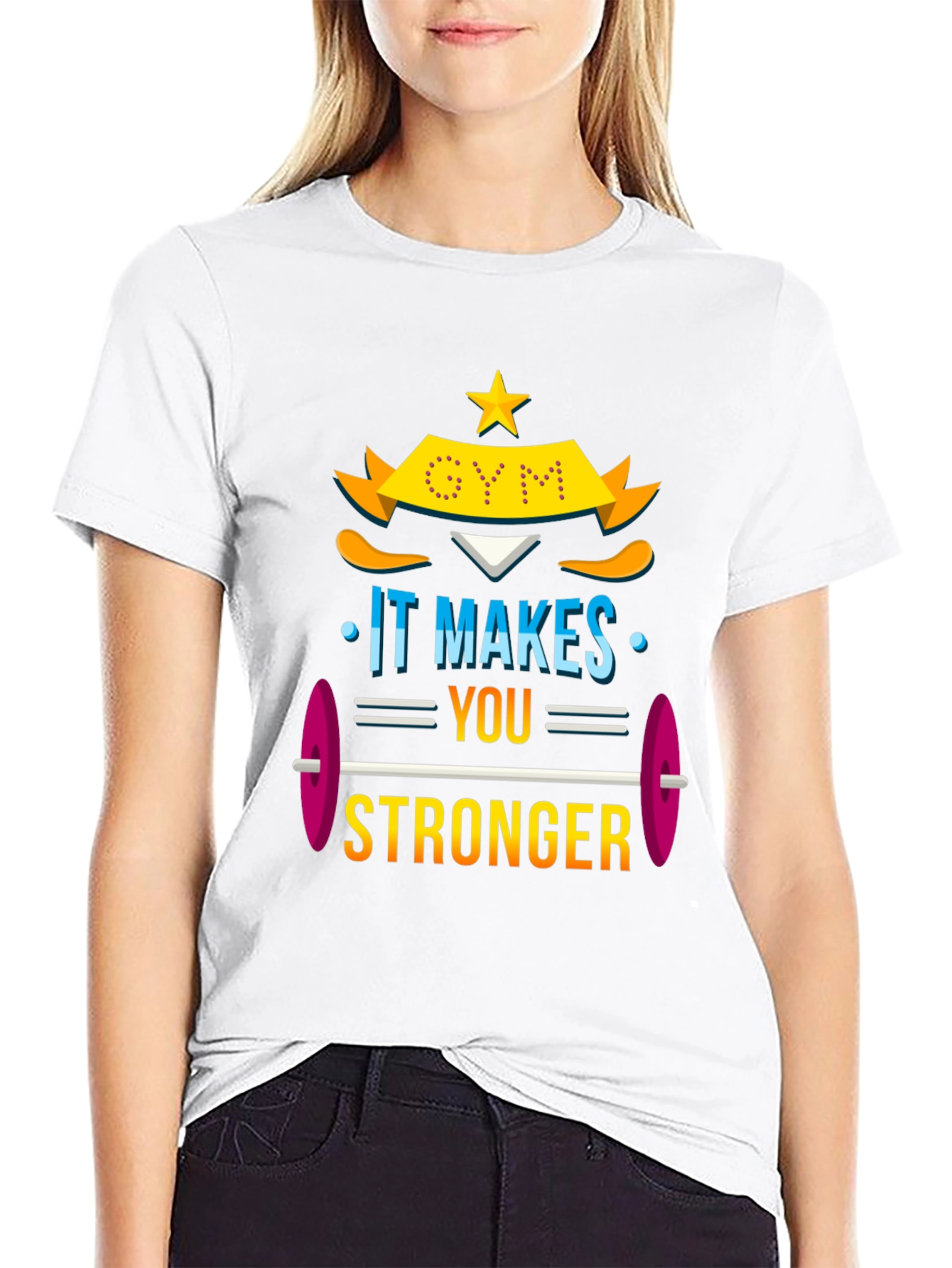 Gym Makes You Stronger Graphic Tee