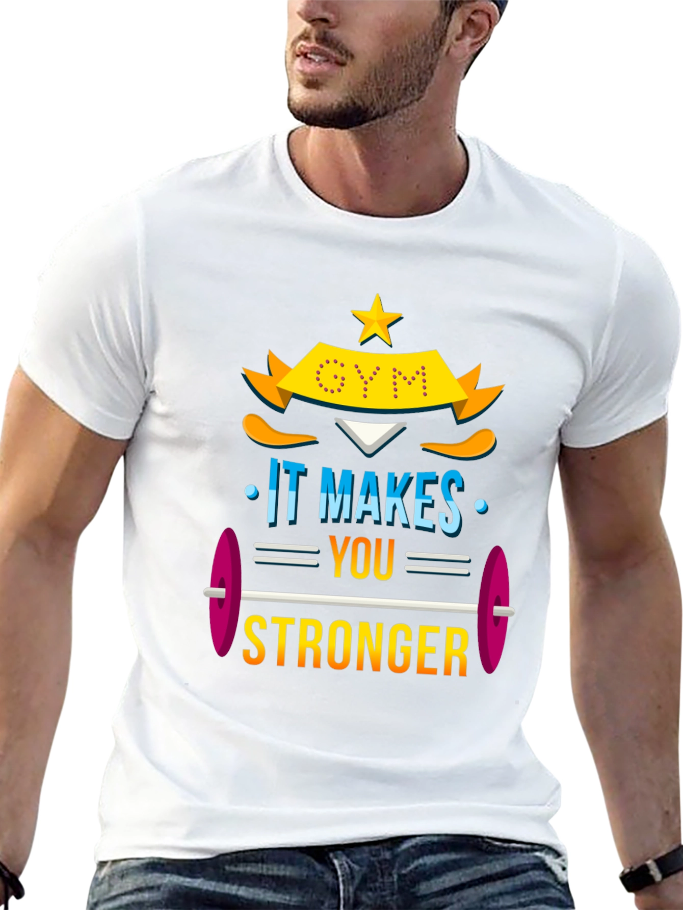 Gym Makes You Stronger Graphic Tee