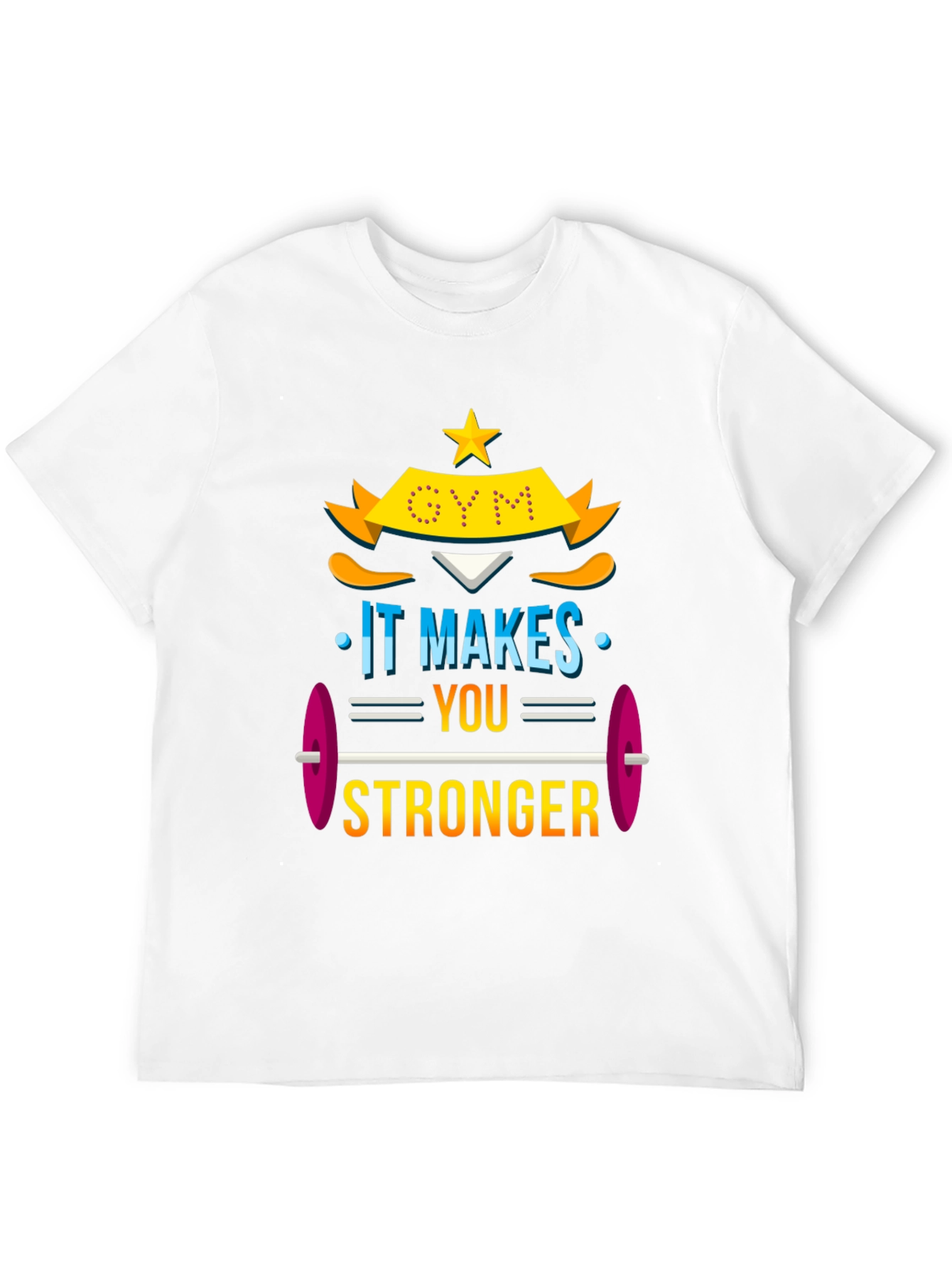 Gym Makes You Stronger Graphic Tee