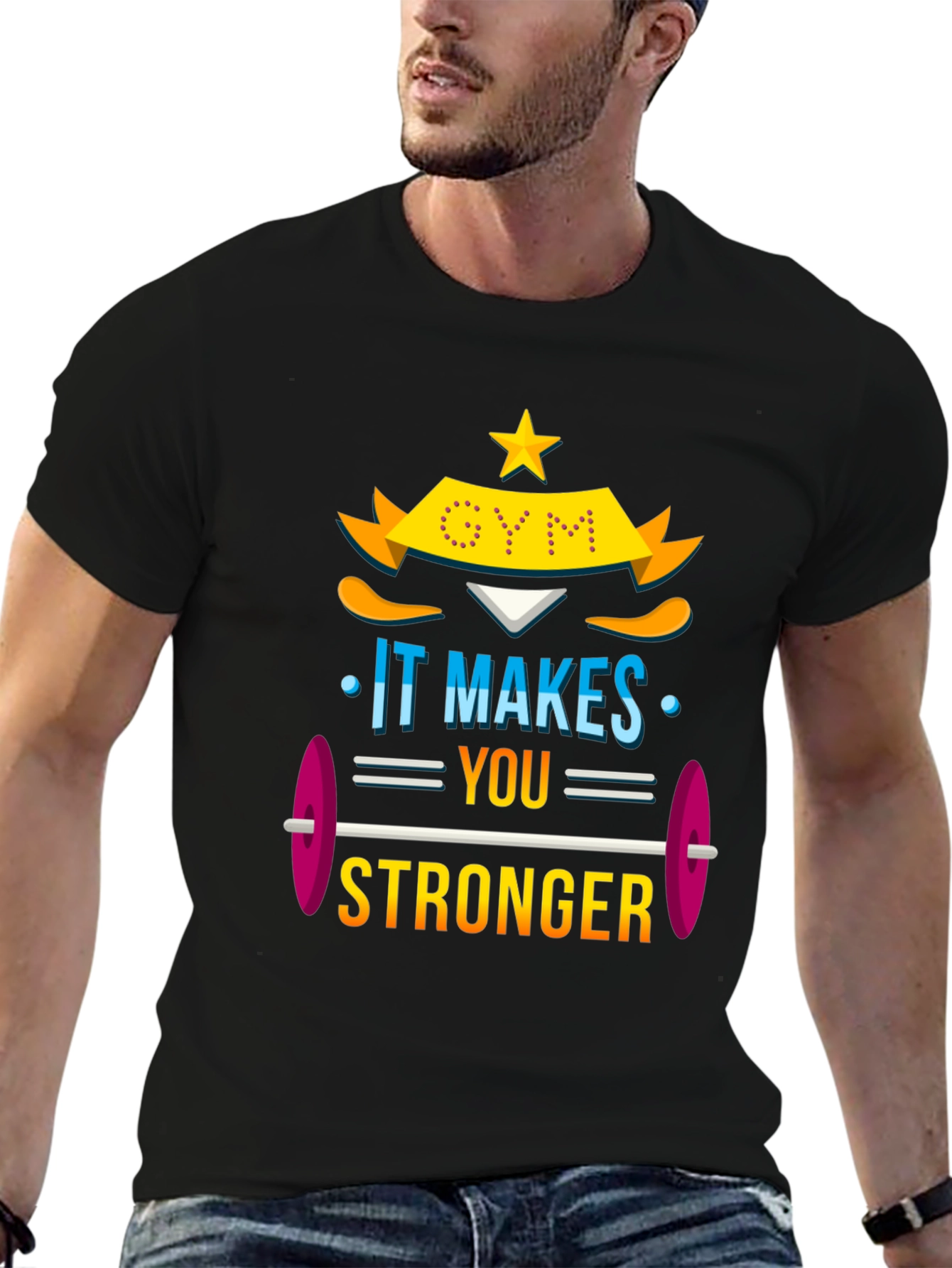 Gym Makes You Stronger Graphic Tee