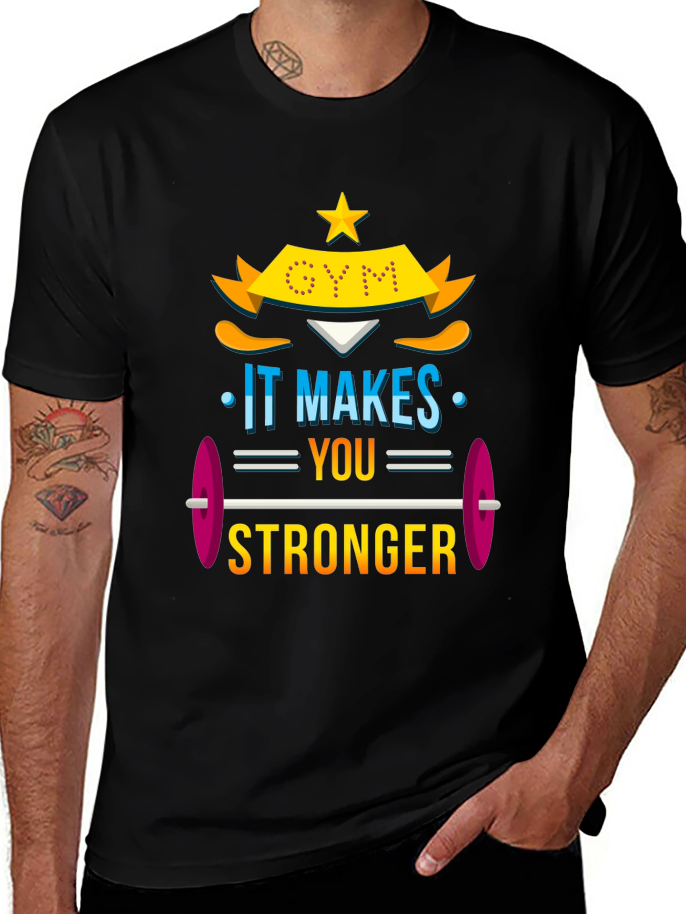 Gym Makes You Stronger Graphic Tee