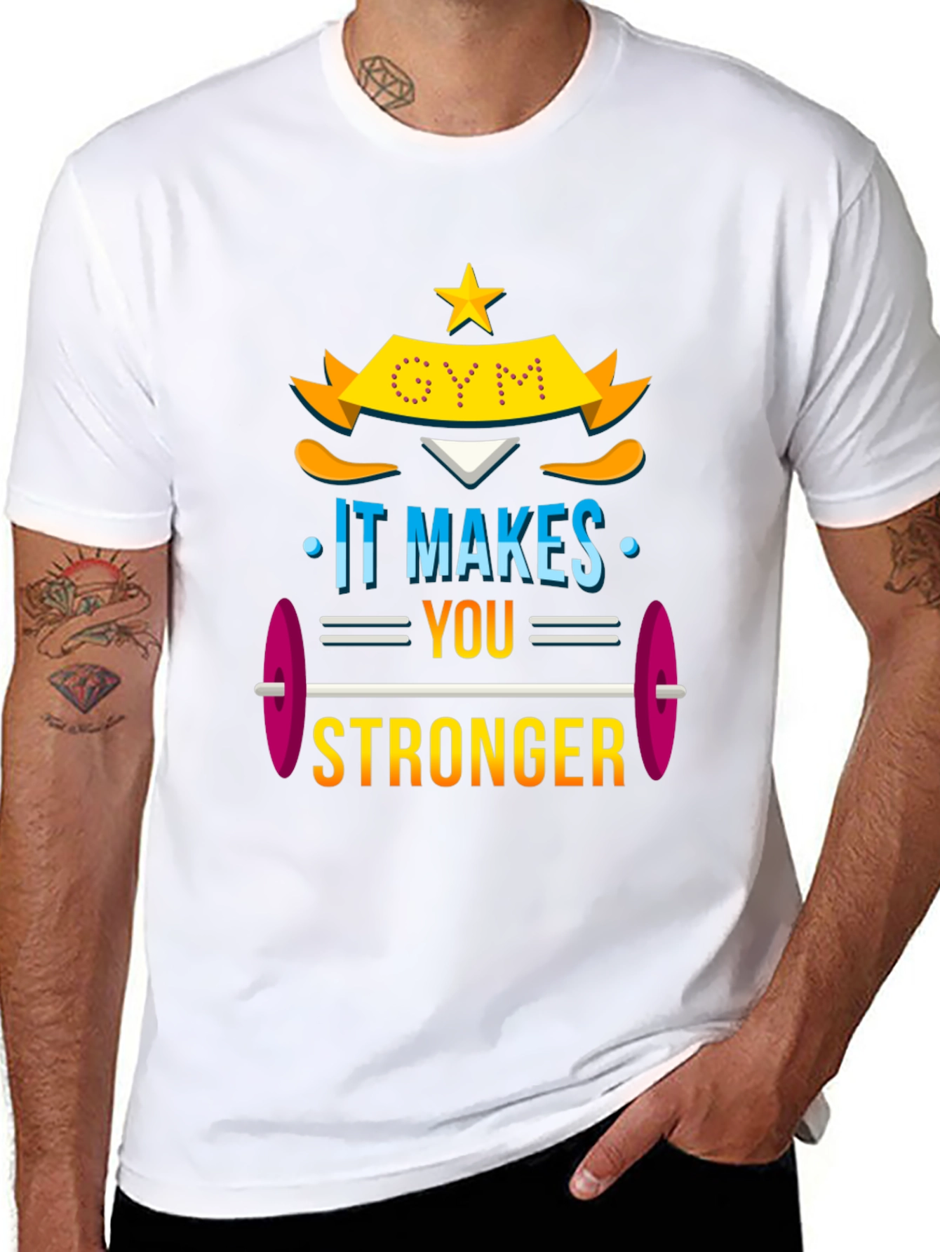 Gym Makes You Stronger Graphic Tee