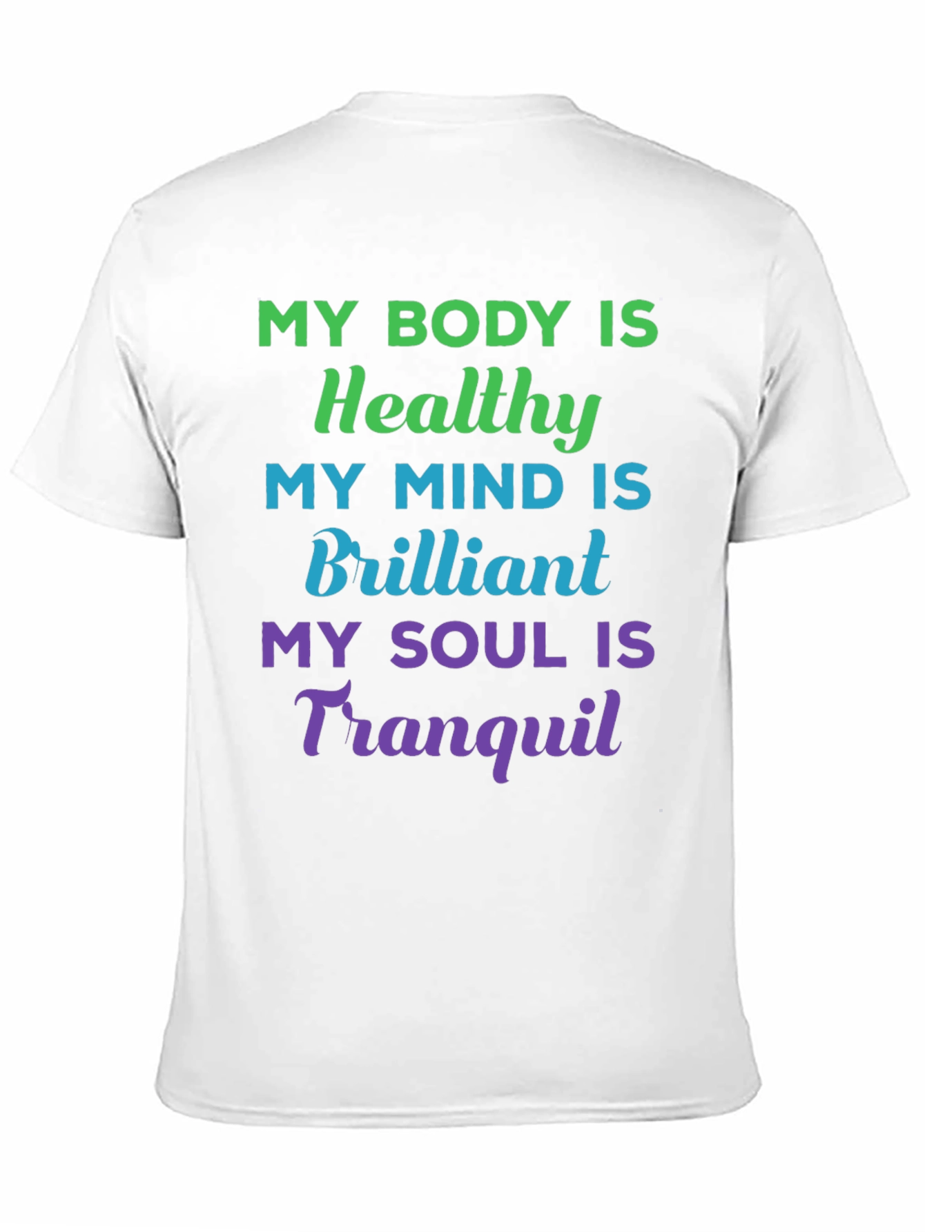 Healthy Mind Body & Soul T-Shirt - Black