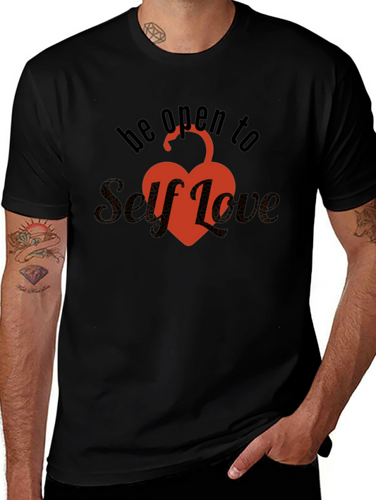 Self-Love Unlock Your Heart T-Shirt - Black