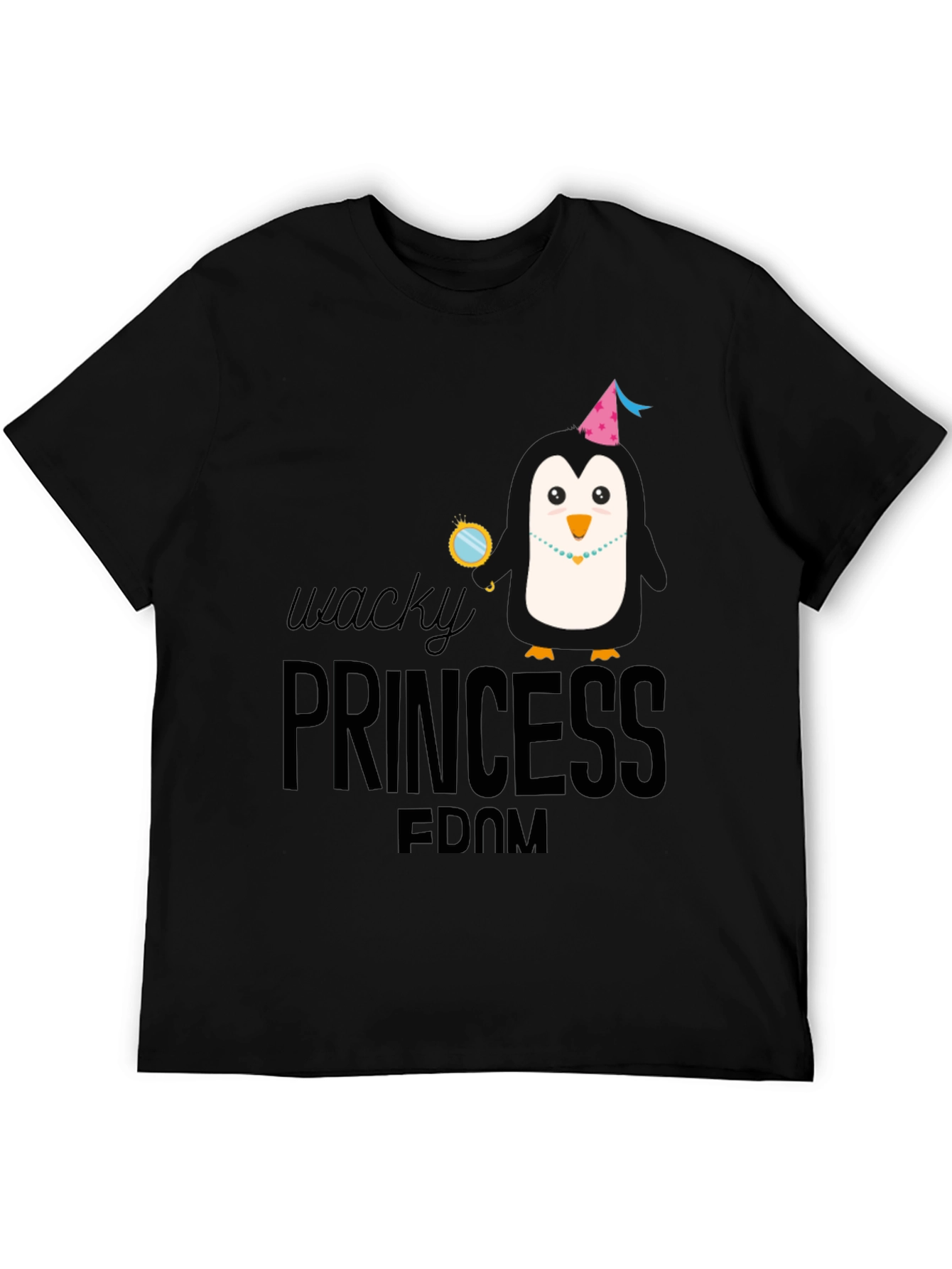 Wacky Princess Penguin Tee - Funny Novelty T-Shirt