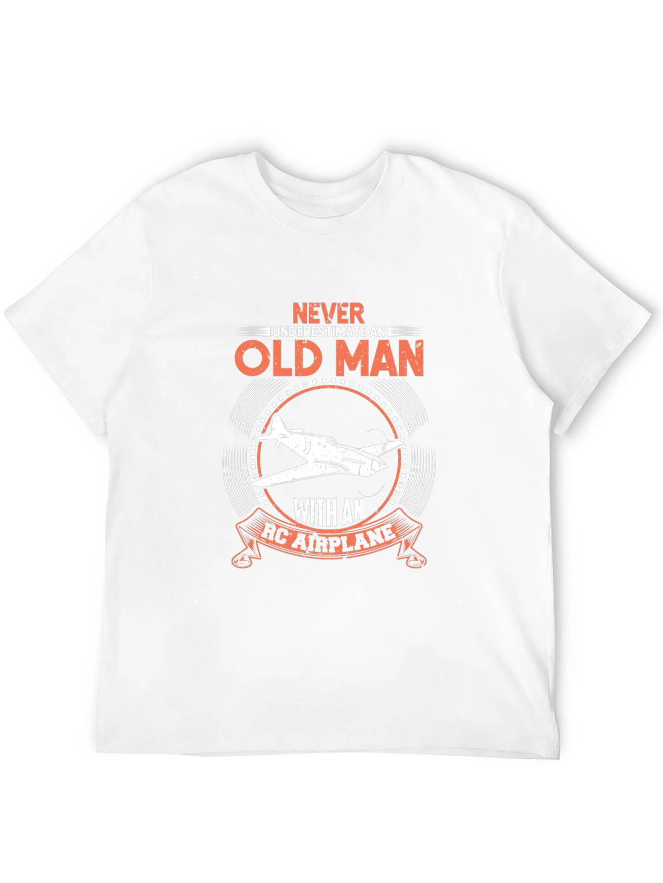 Old Man RC Airplane T-Shirt - Black