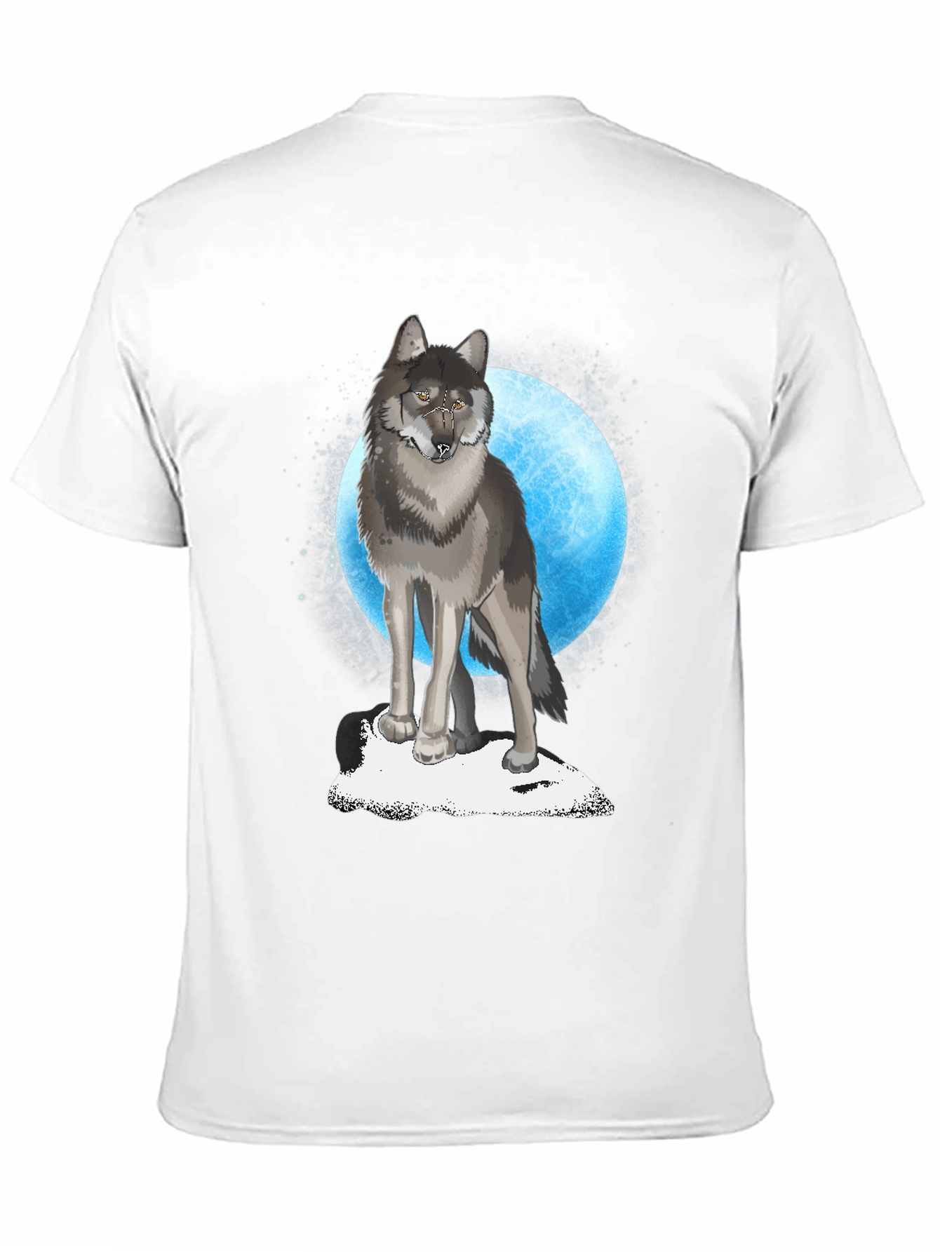 Wolf Moon Graphic T-Shirt - Black