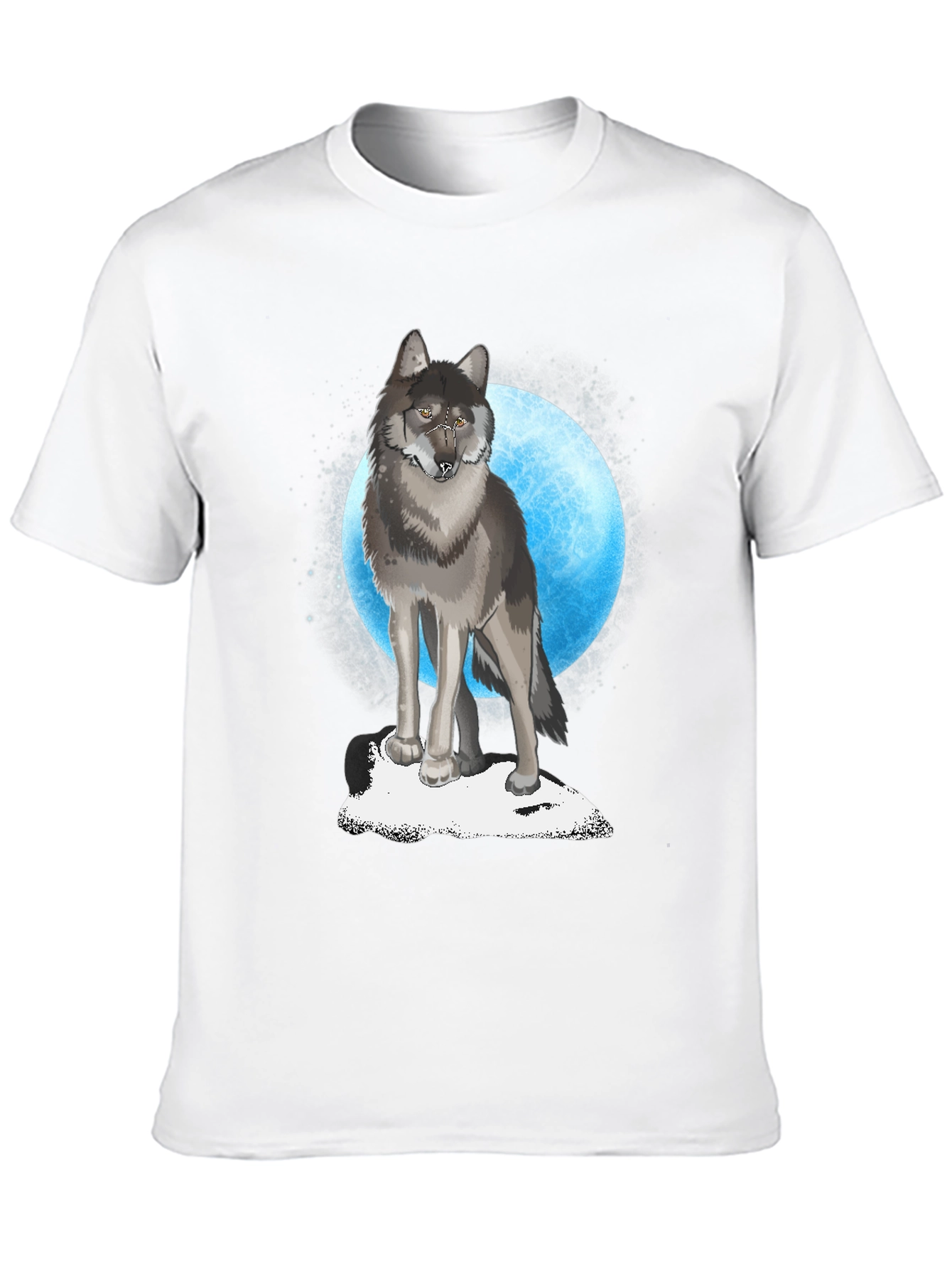 Wolf Moon Graphic T-Shirt - Black