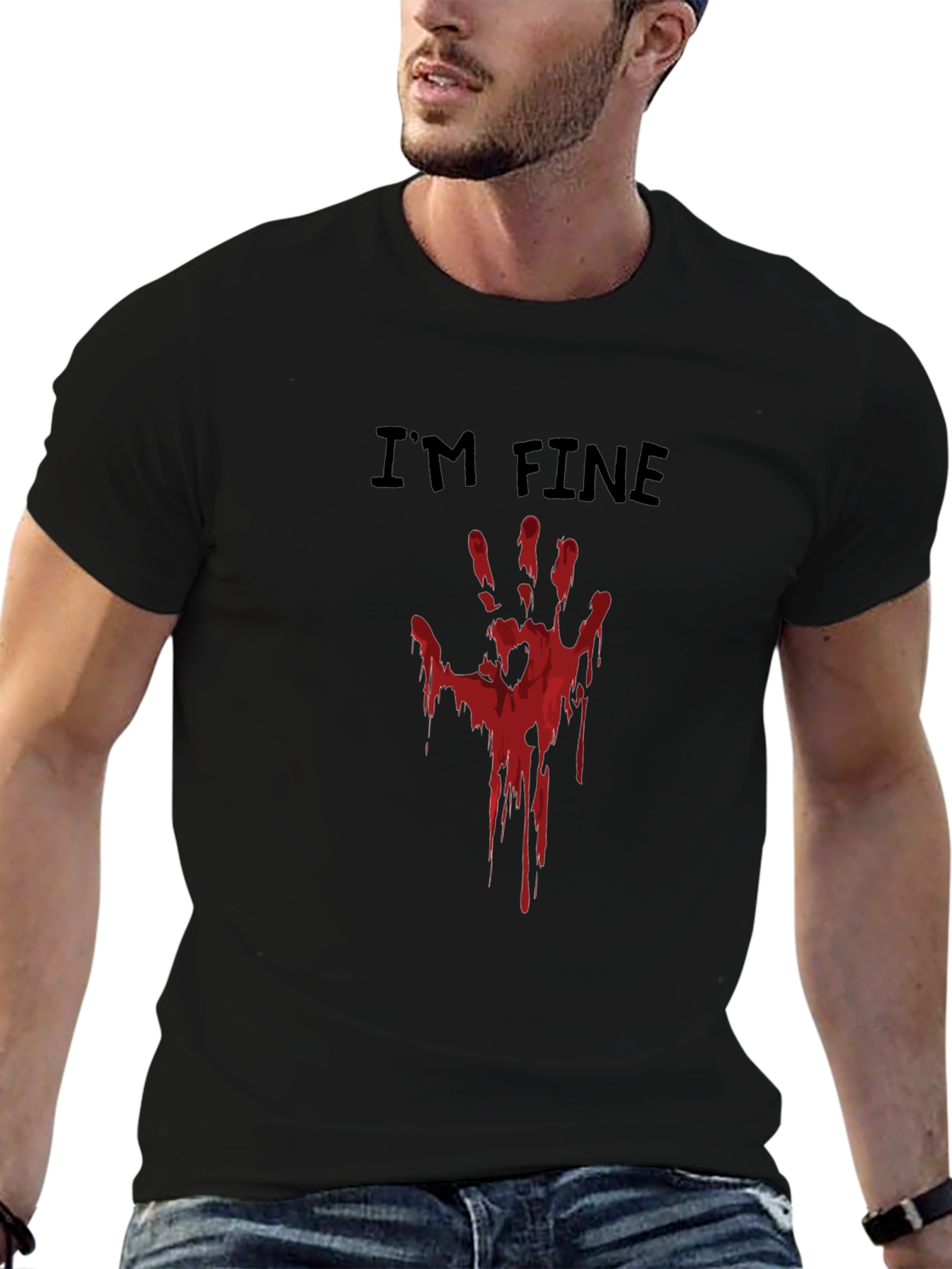 Im Fine Bloody Hand T-Shirt - Halloween Costume