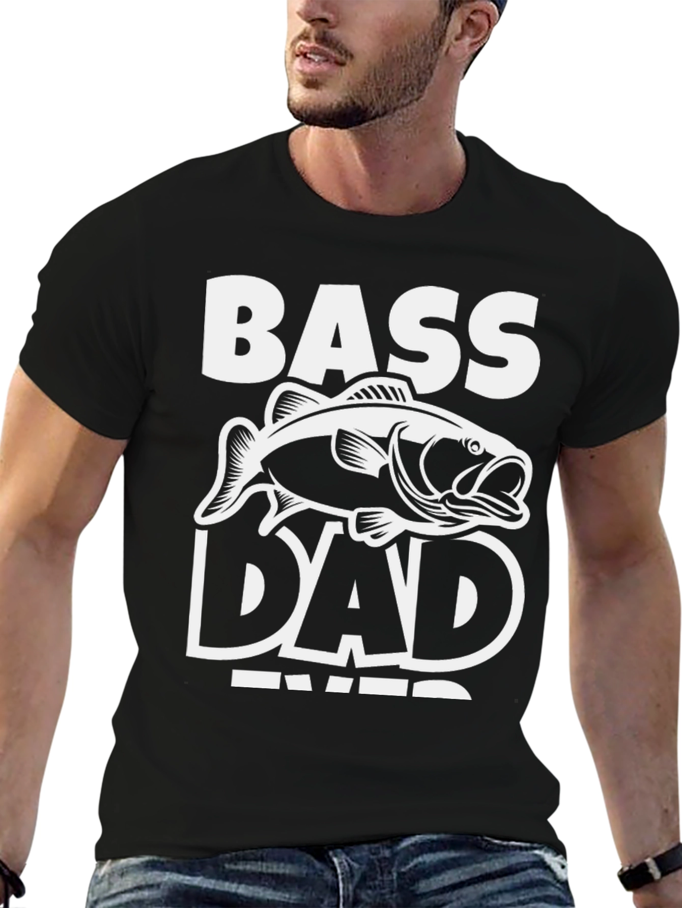 Bass Dad Ever Black T-Shirt