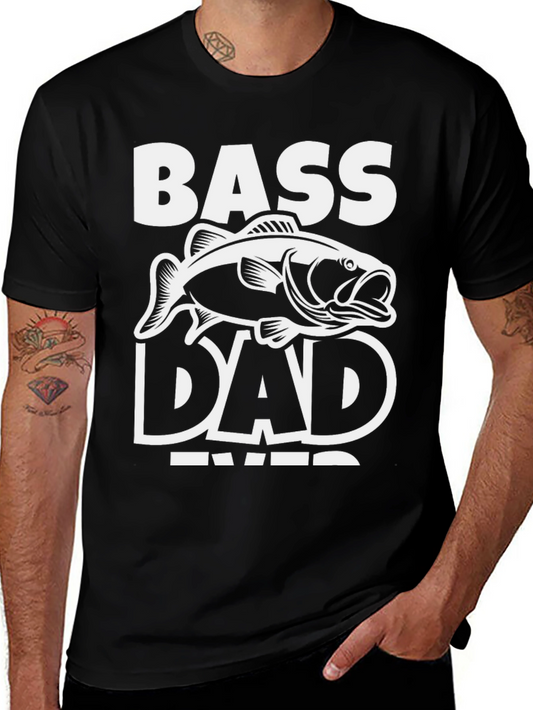 Bass Dad Ever Black T-Shirt