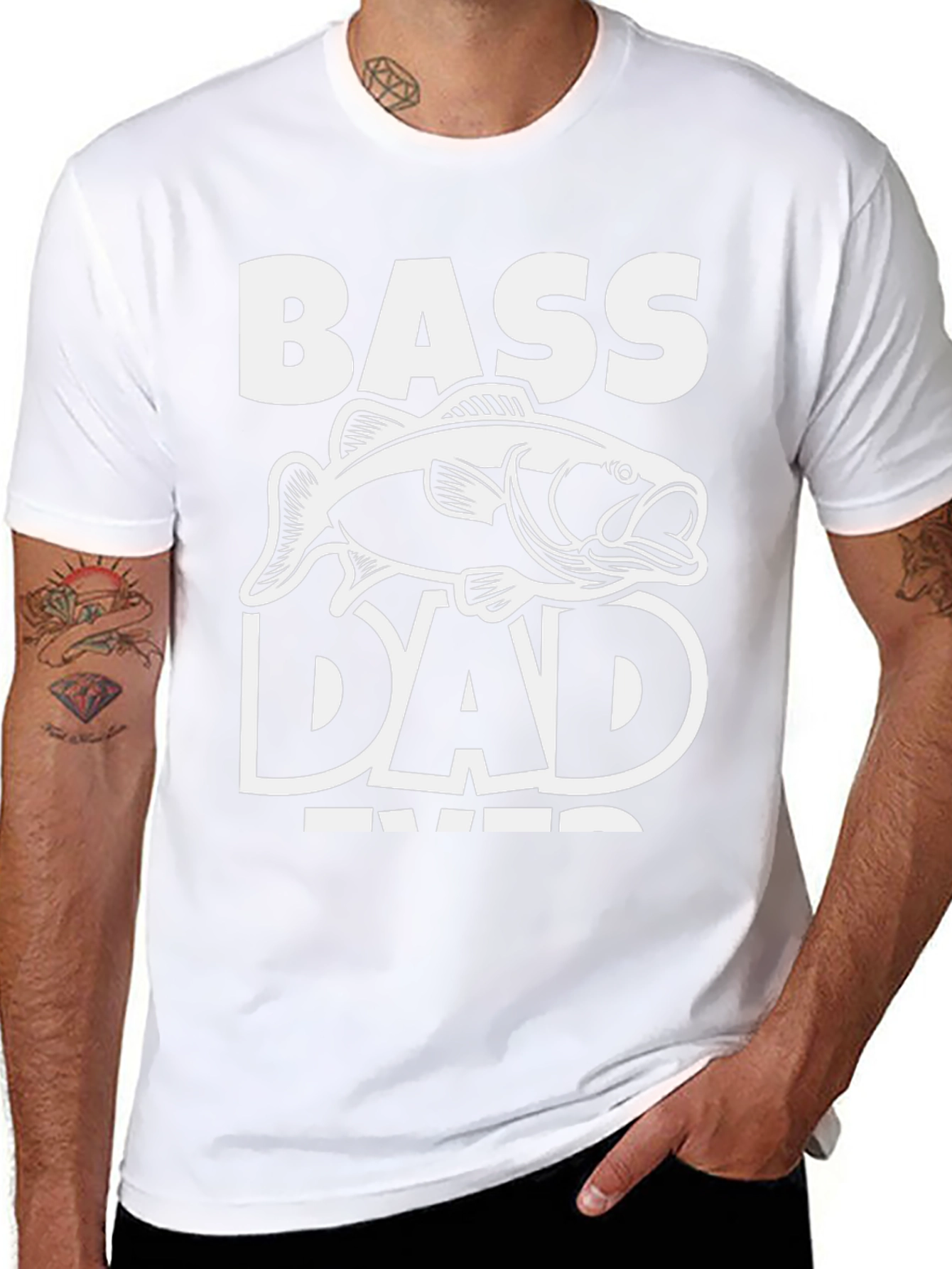Bass Dad Ever Black T-Shirt