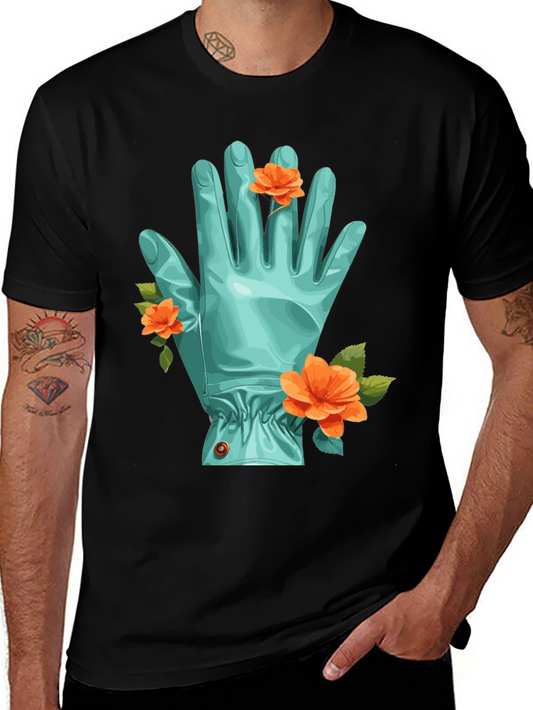 Floral Garden Glove Graphic Tee