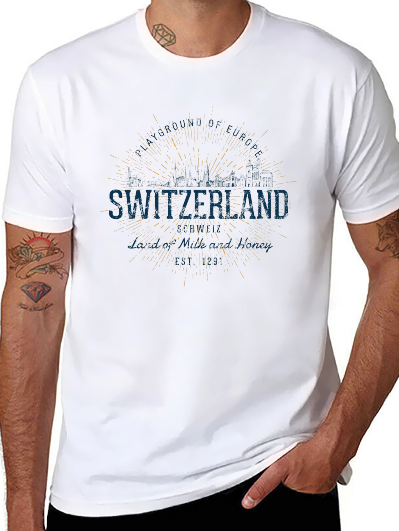 Switzerland T-Shirt - Soft Cotton Tee for Travelers