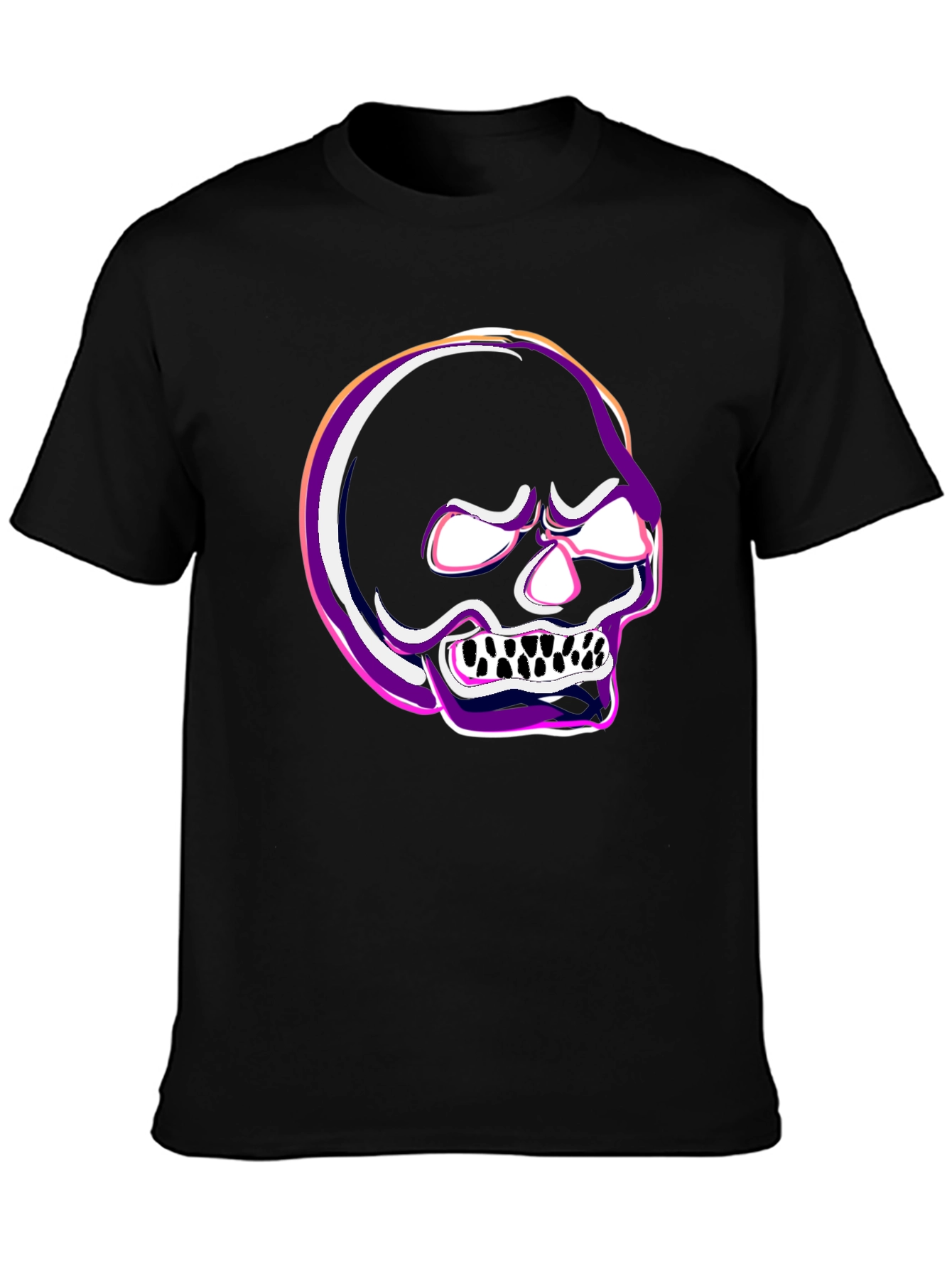 Skull Graphic Tee - Edgy Style