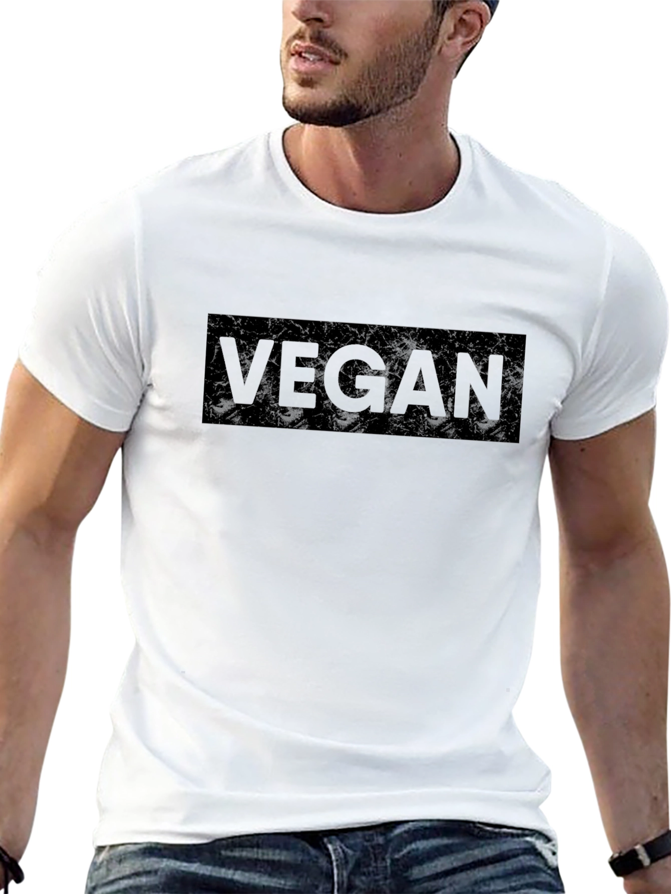 Vegan Black T-Shirt - Stylish & Comfortable