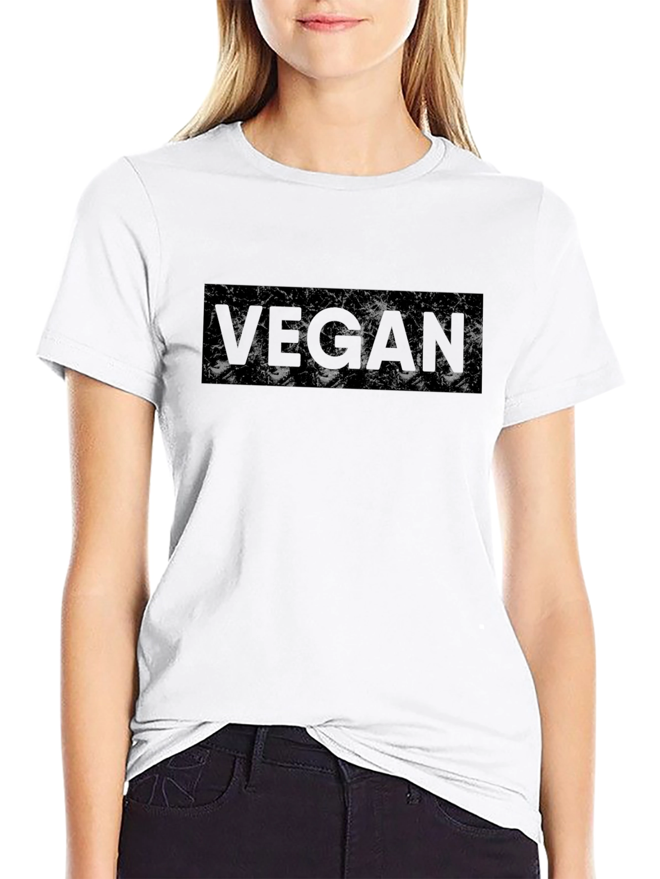 Vegan Black T-Shirt - Stylish & Comfortable