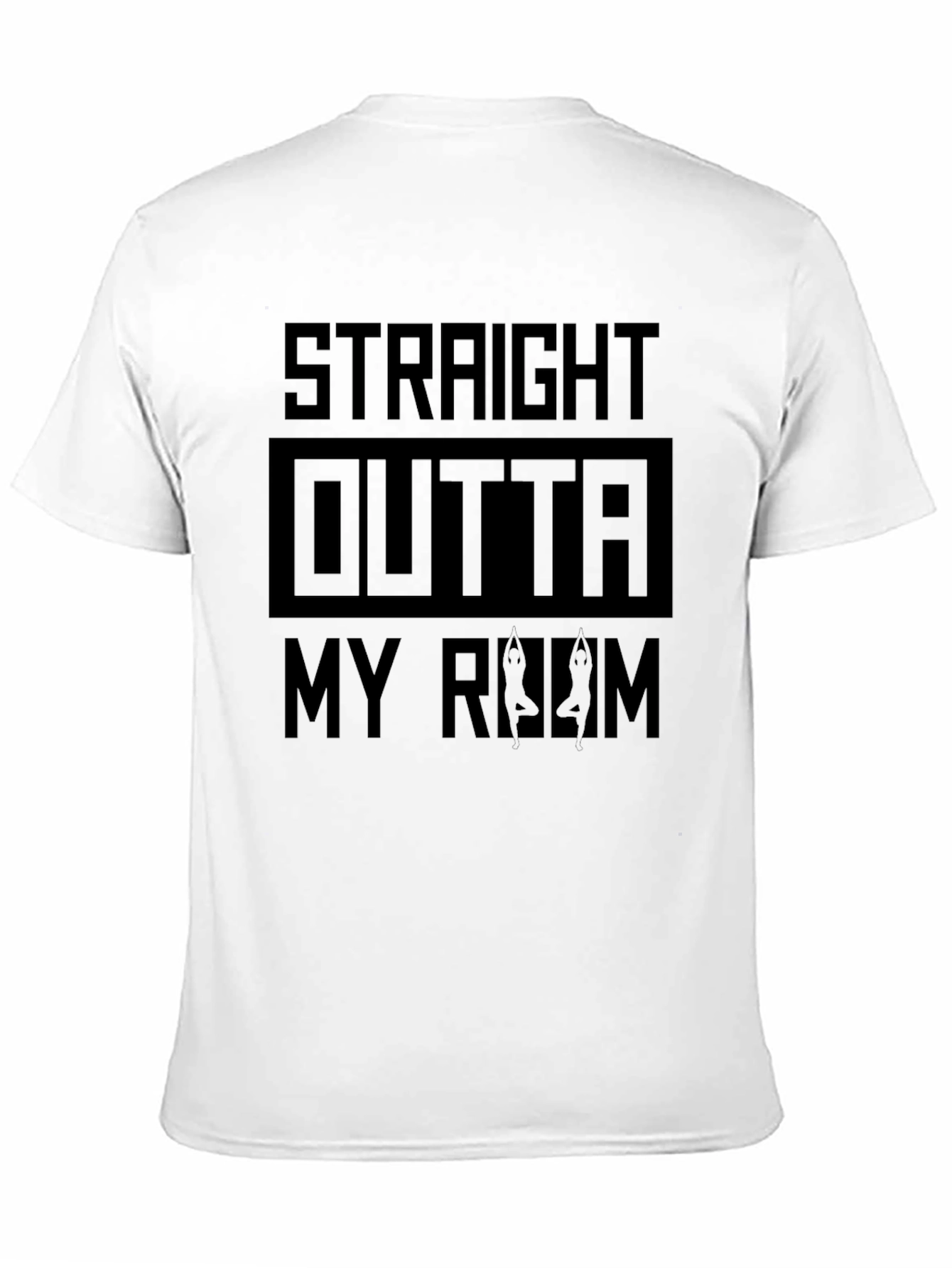 Straight Outta My Room Black Graphic Tee