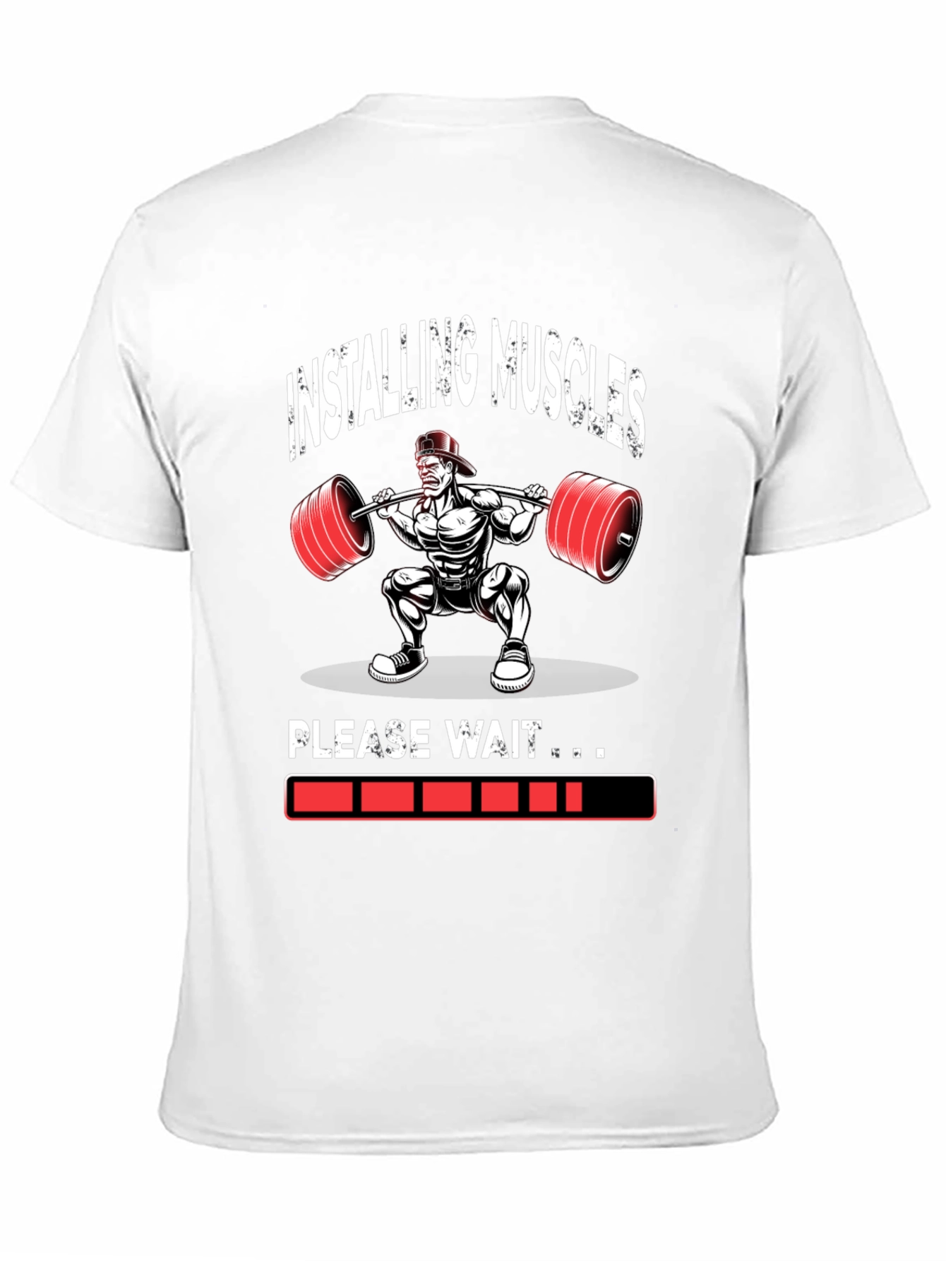Installing Muscles Weightlifting Graphic T-Shirt