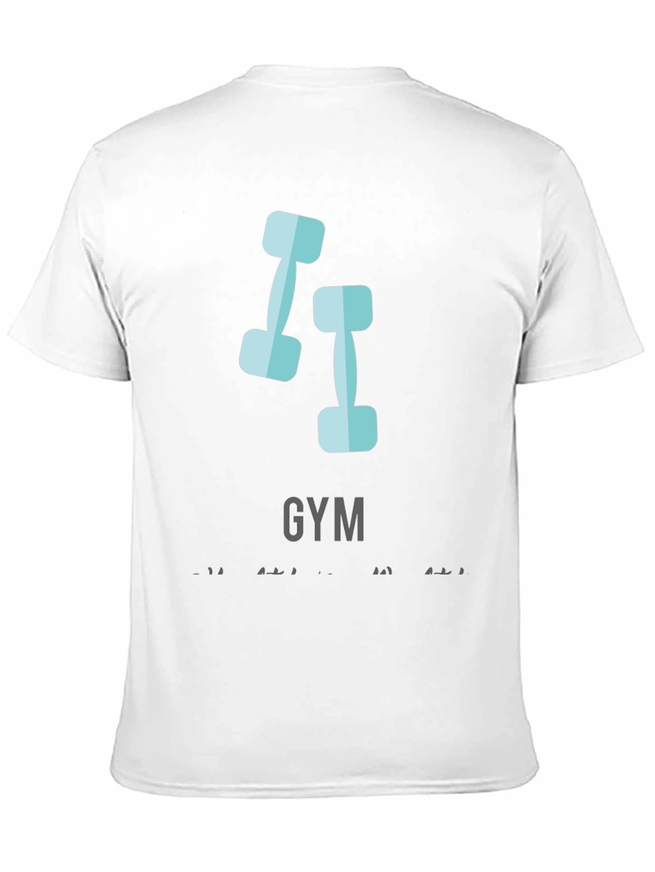 Gym Motivation T-Shirt Black Cotton Tee