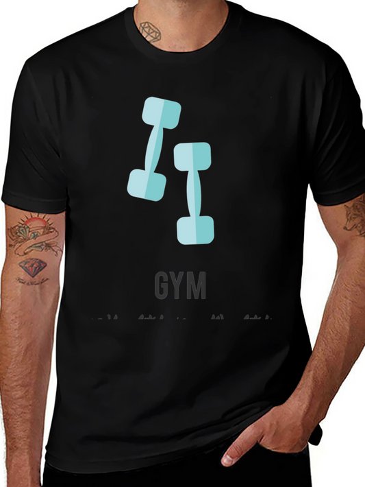 Gym Motivation T-Shirt Black Cotton Tee