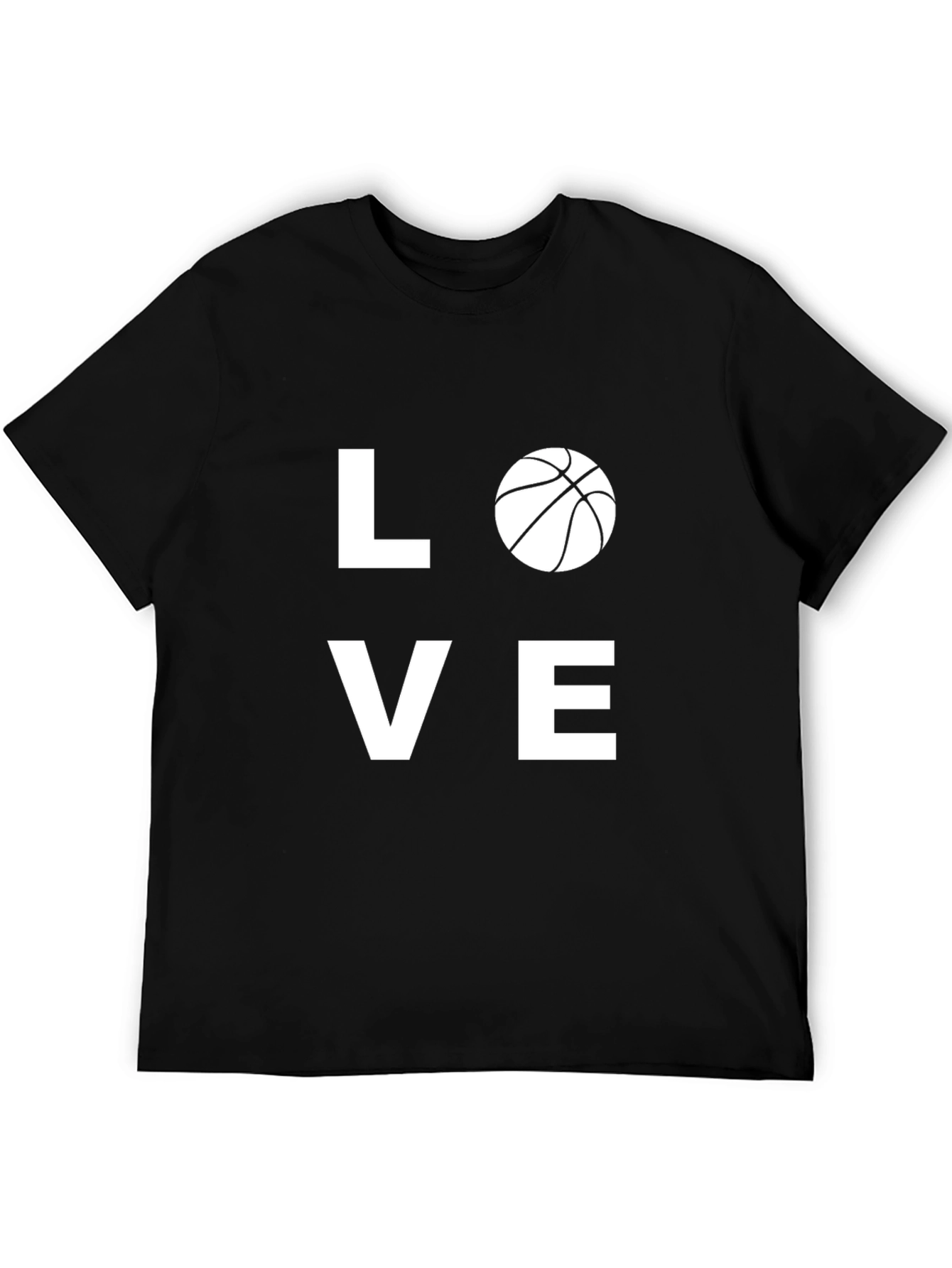 Love Basketball Graphic T-Shirt - Black