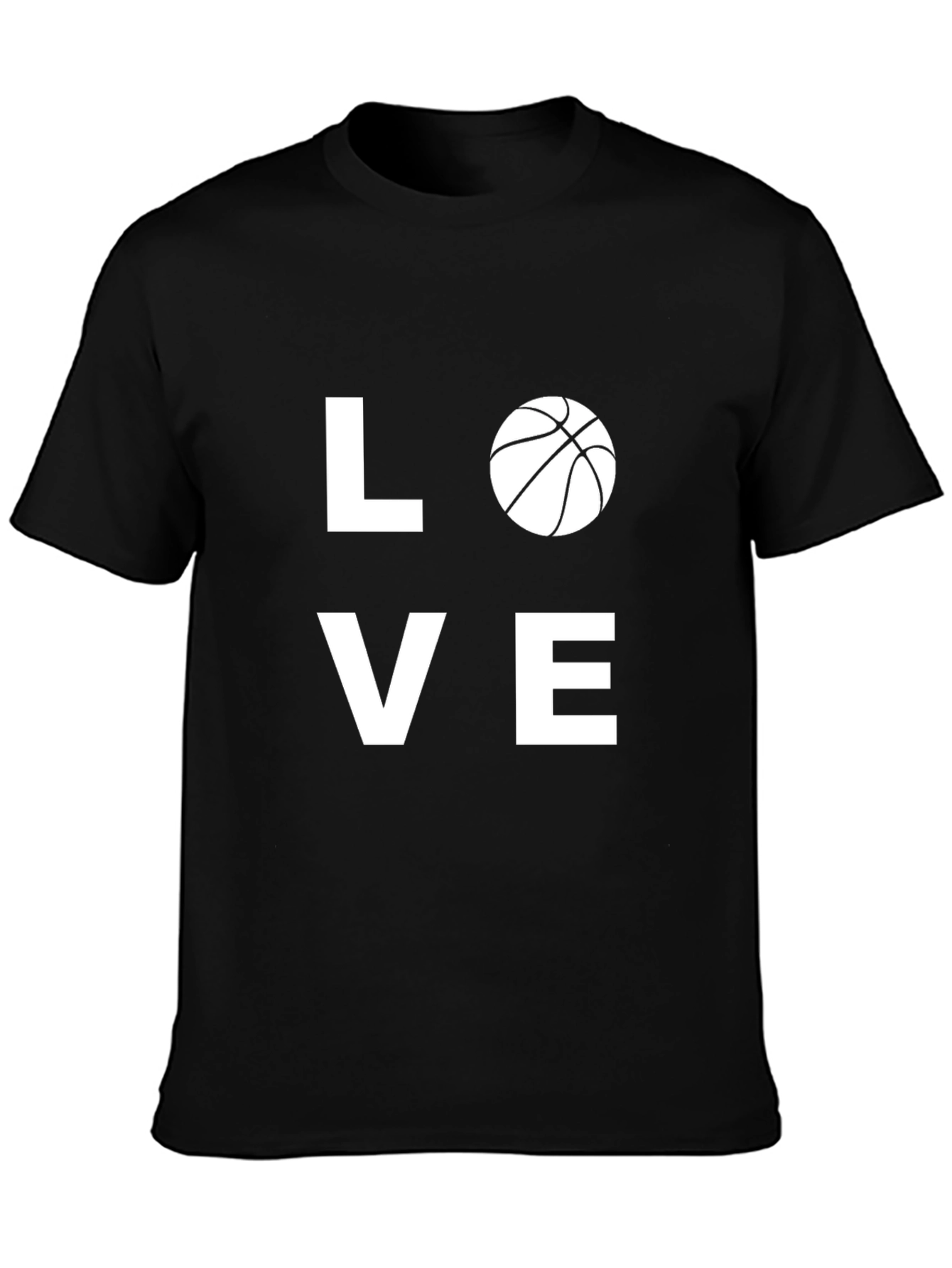 Love Basketball Graphic T-Shirt - Black