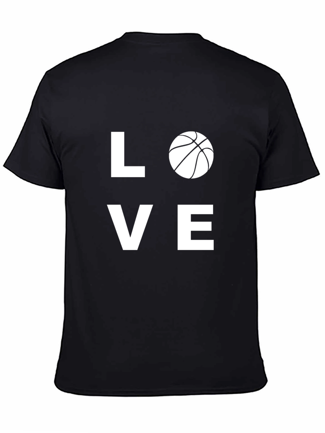 Love Basketball Graphic T-Shirt - Black