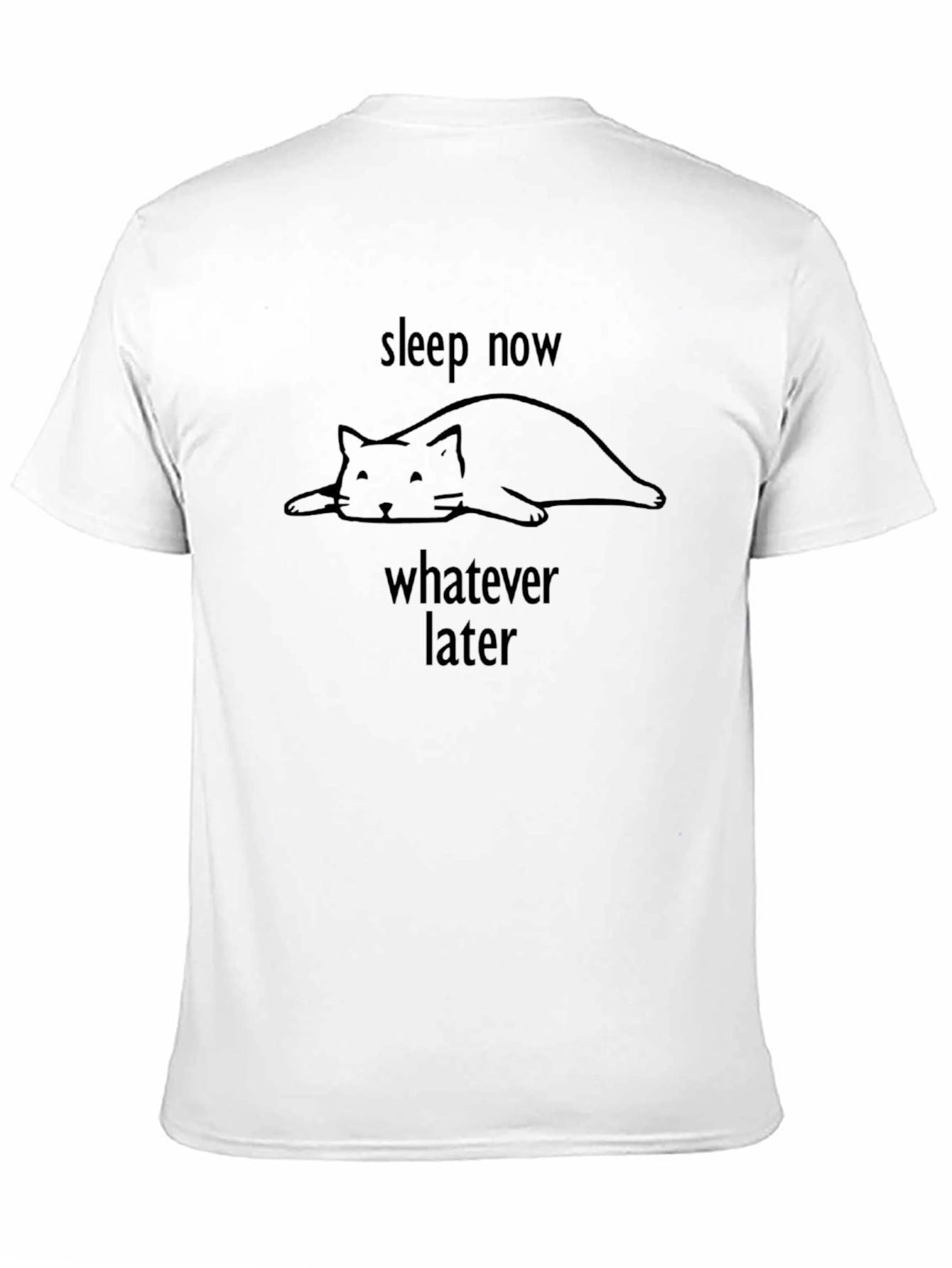 Sleep Now Cat Graphic T-Shirt