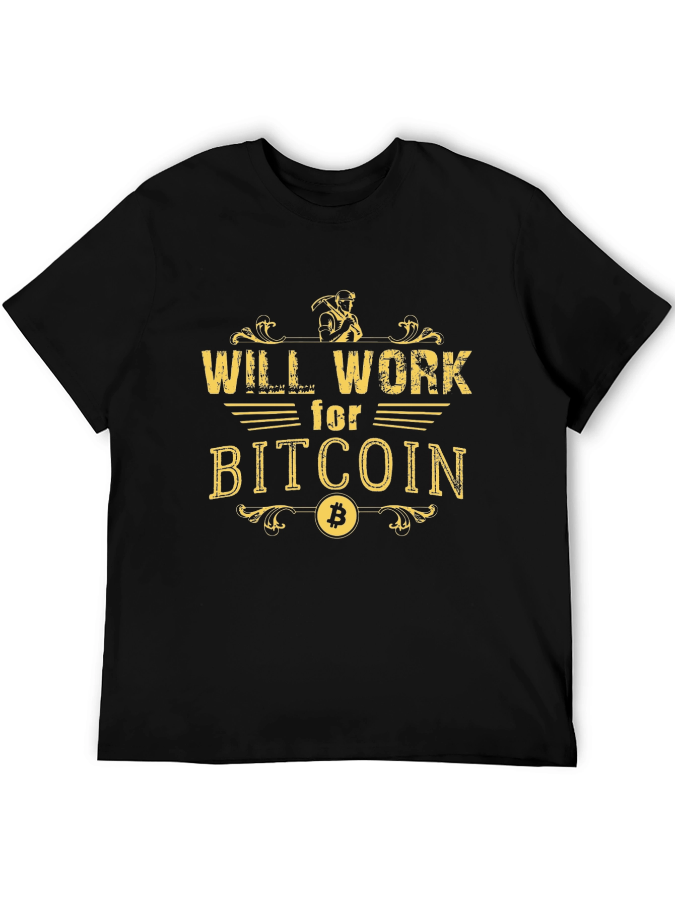 Will Work for Bitcoin Graphic Tee