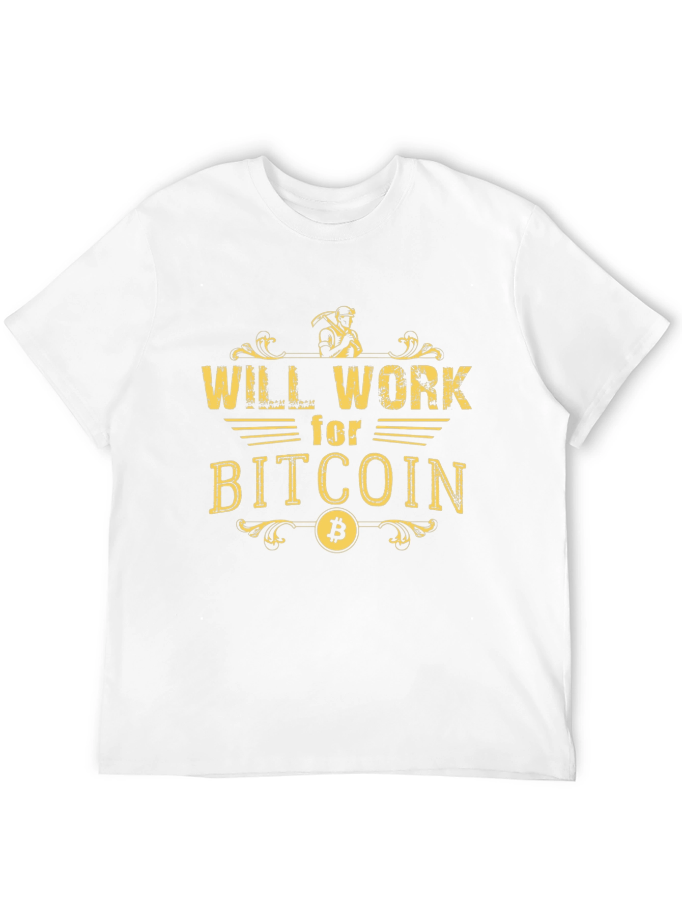 Will Work for Bitcoin Graphic Tee