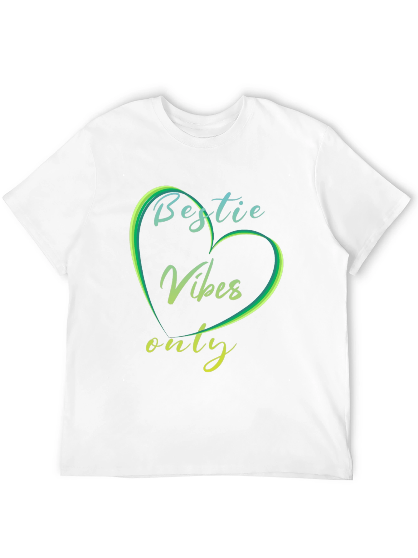 Bestie Vibes Only Graphic Tee - Trendy Casual Shirt