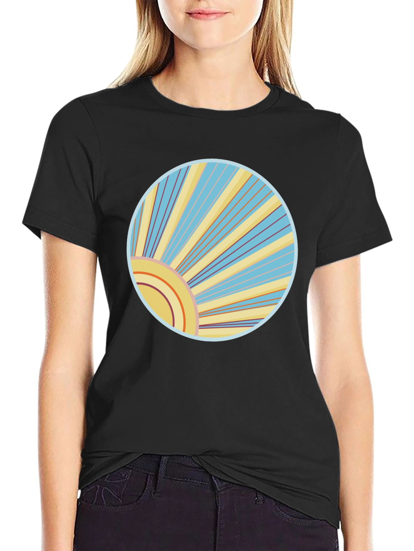 Retro Sunburst Graphic Tee