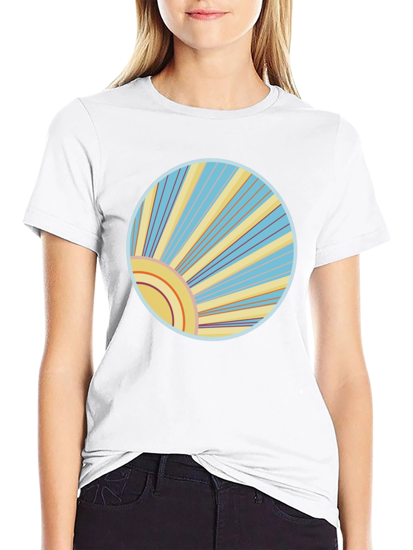 Retro Sunburst Graphic Tee