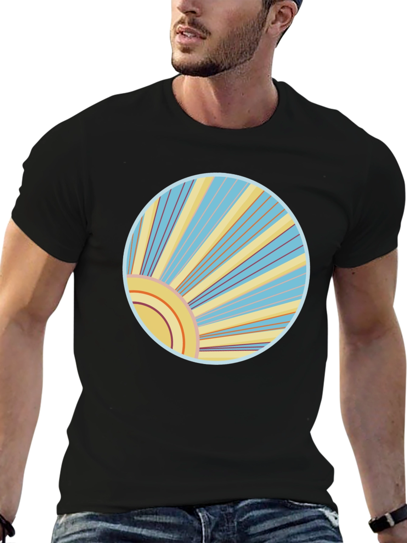 Retro Sunburst Graphic Tee
