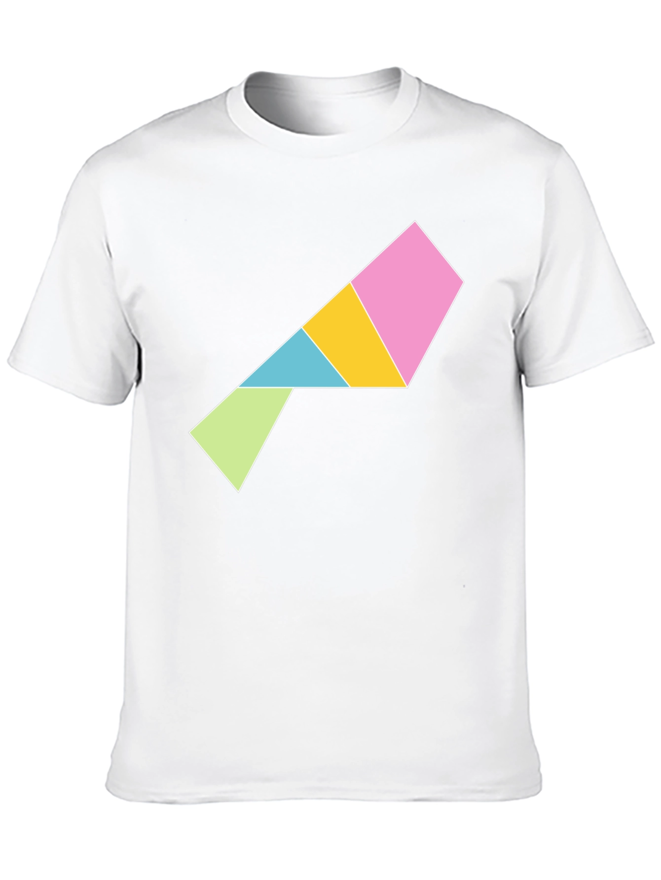 Geometric Puzzle Piece T-Shirt - Modern Art Tee