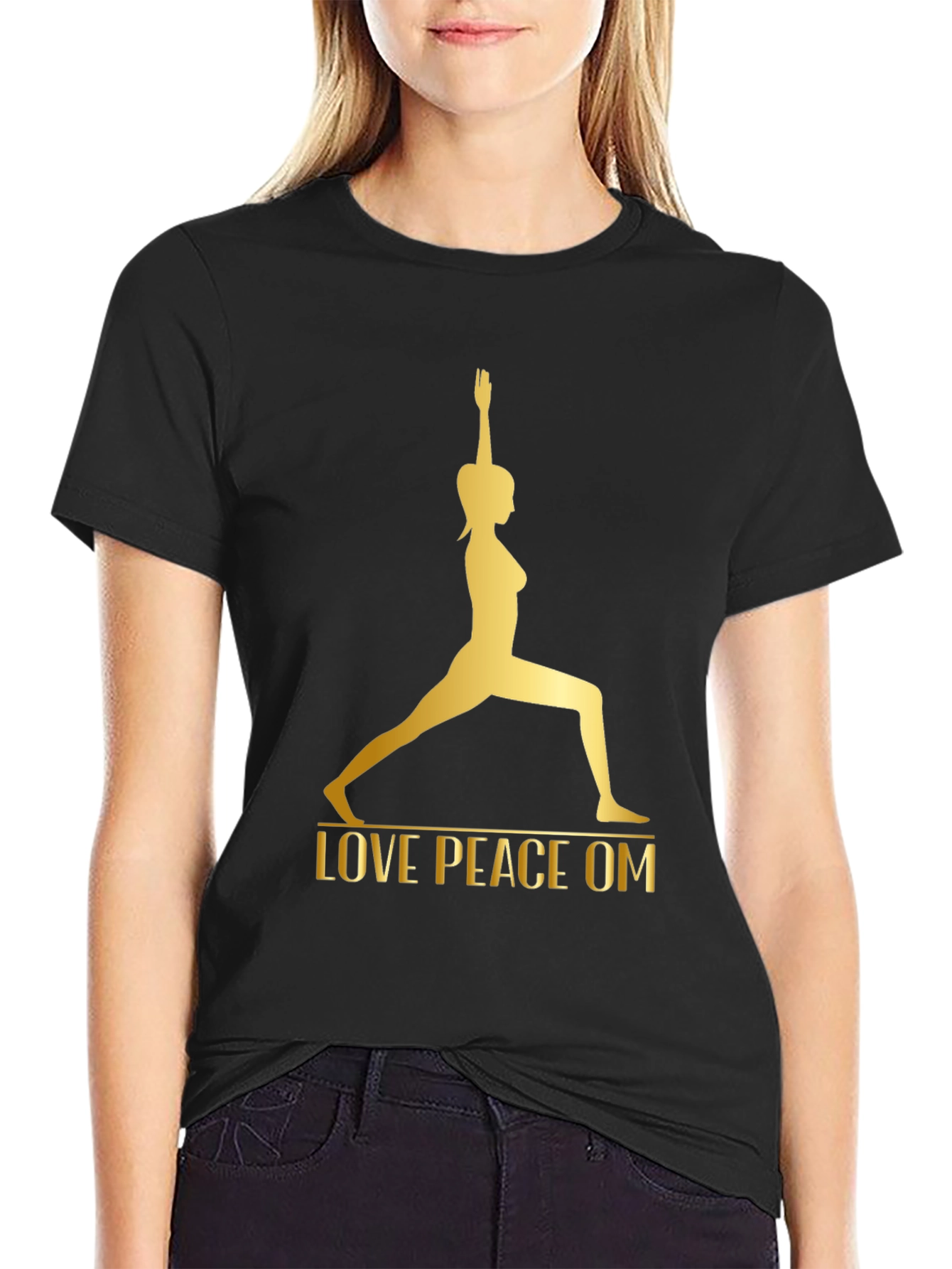 Yoga Love Peace OM Graphic Tee