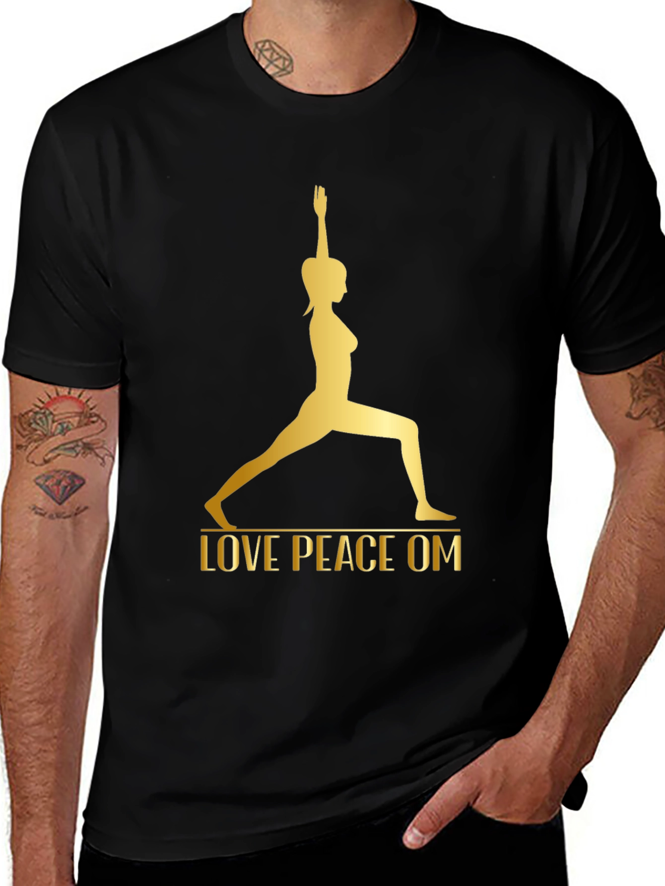 Yoga Love Peace OM Graphic Tee