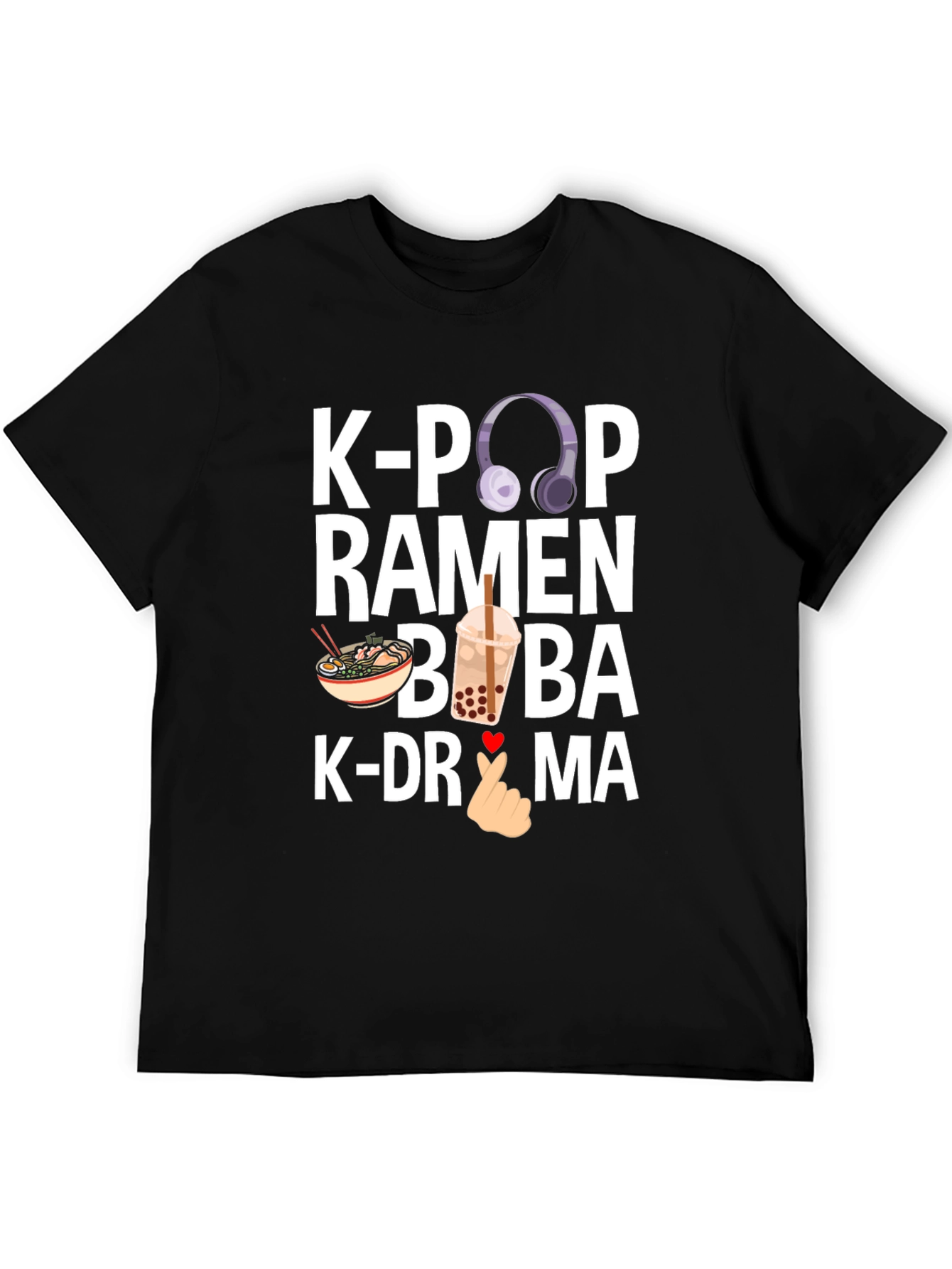 K-Pop Ramen Boba K-Drama Graphic Tee