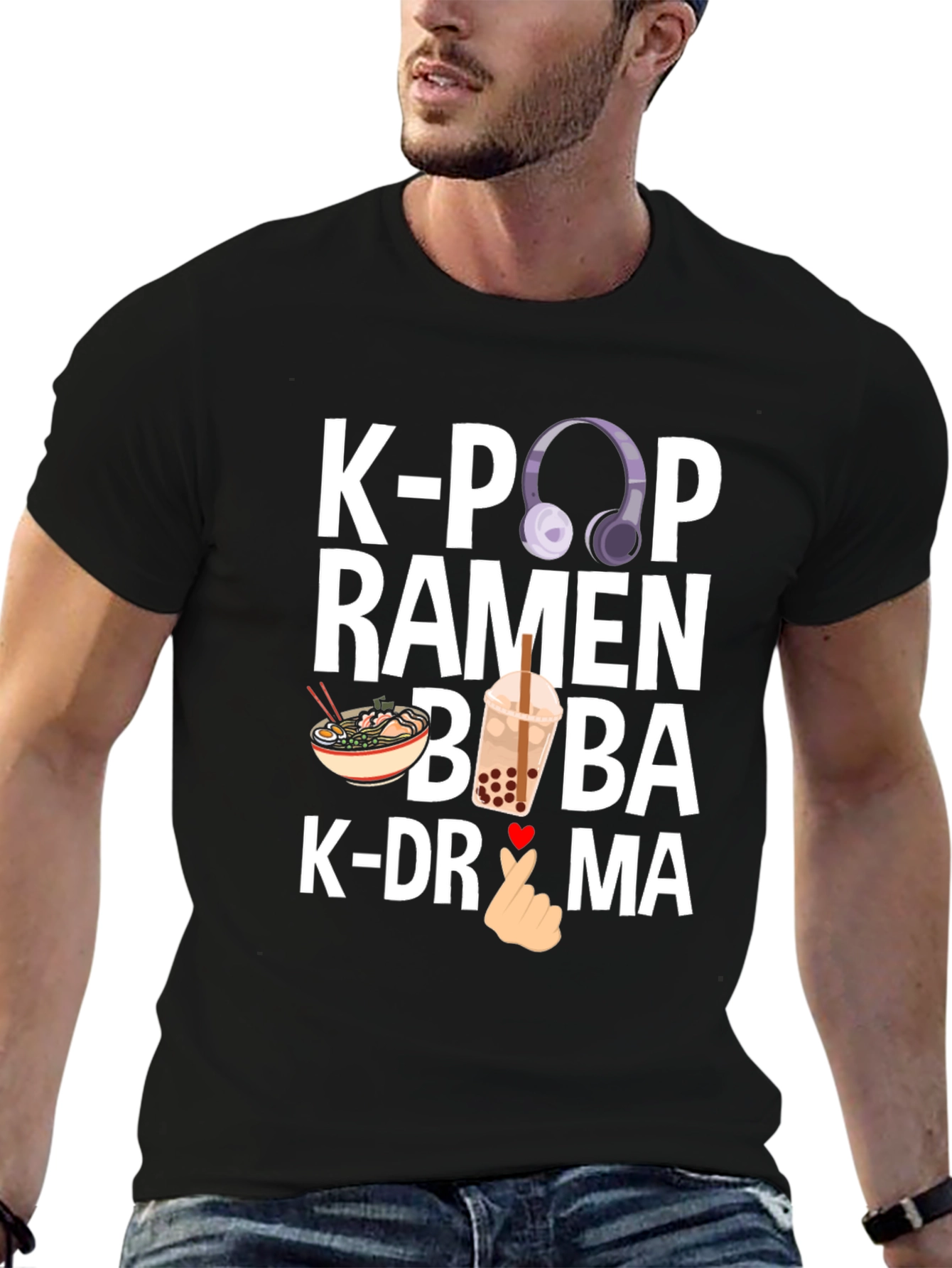 K-Pop Ramen Boba K-Drama Graphic Tee