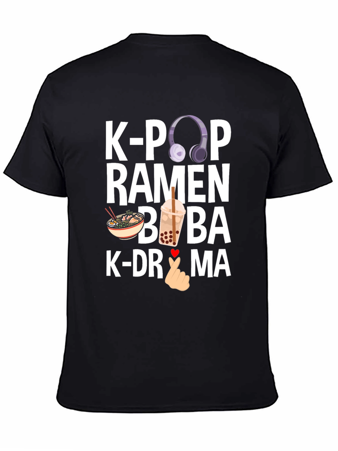 K-Pop Ramen Boba K-Drama Graphic Tee