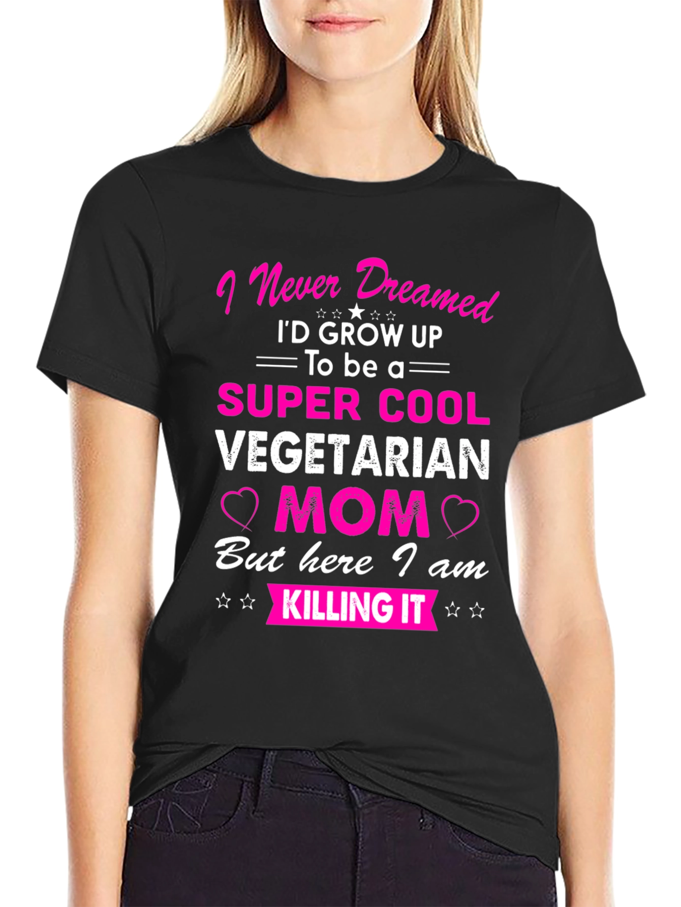 Super Cool Vegetarian Mom T-Shirt