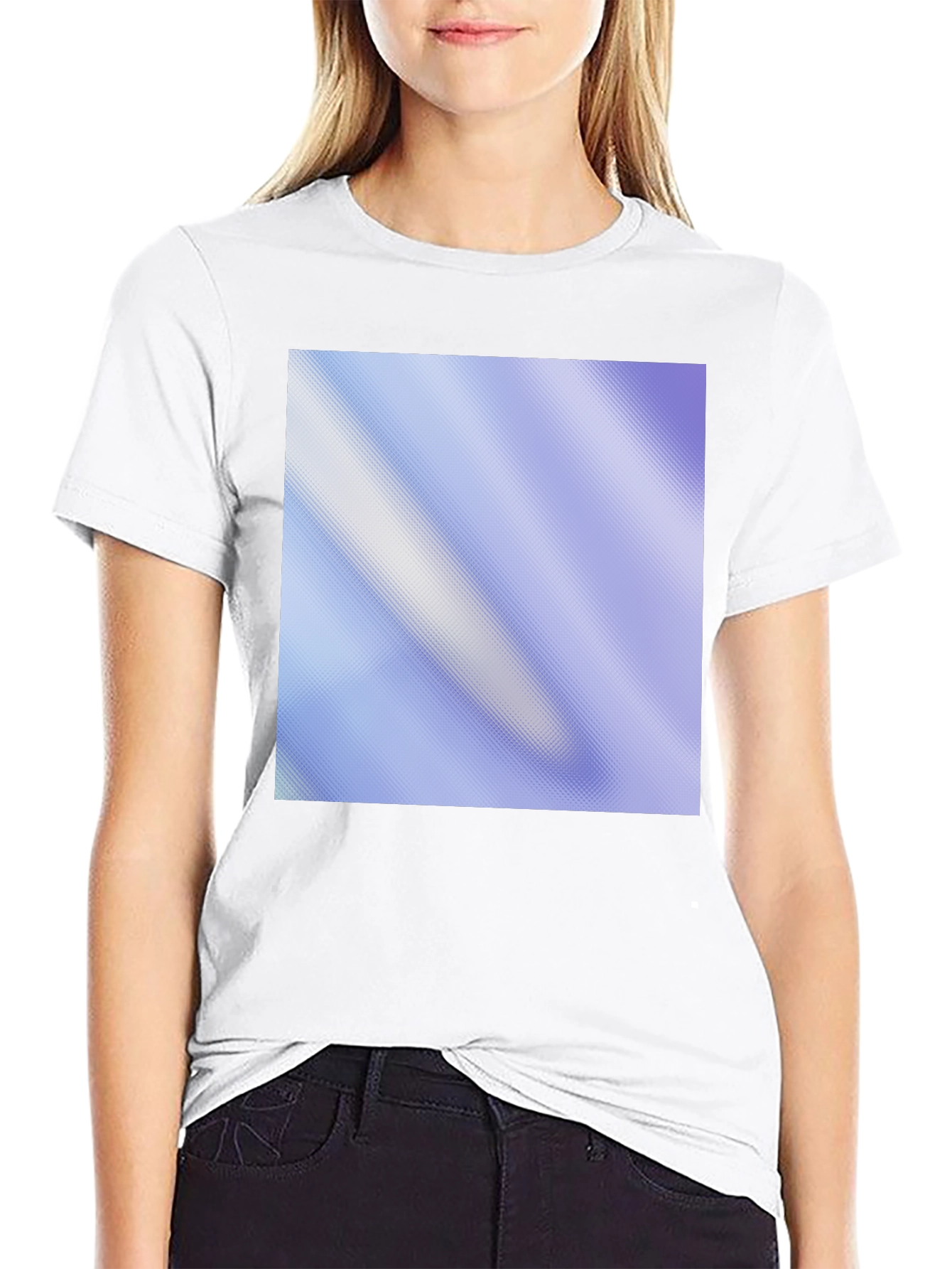 Modern Pattern Black Tee