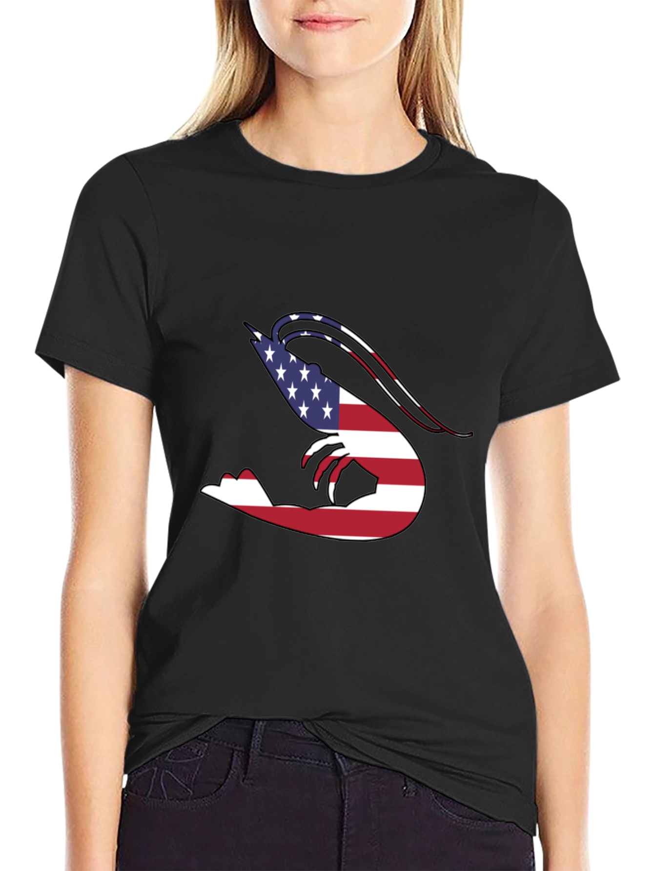 American Flag Shrimp T-Shirt